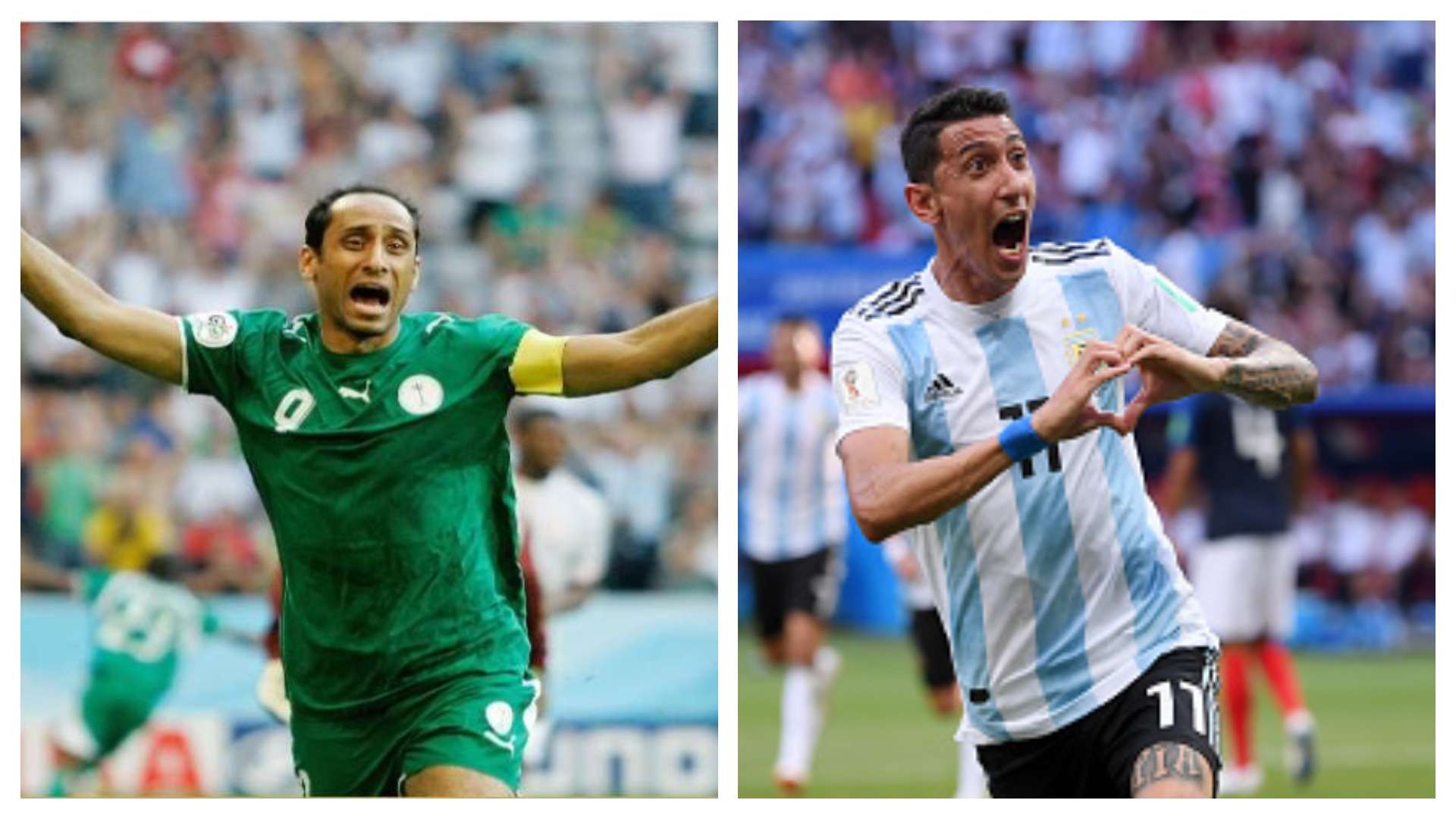 Sami Al-Jaber - angel Di Maria - saudi - Argentina