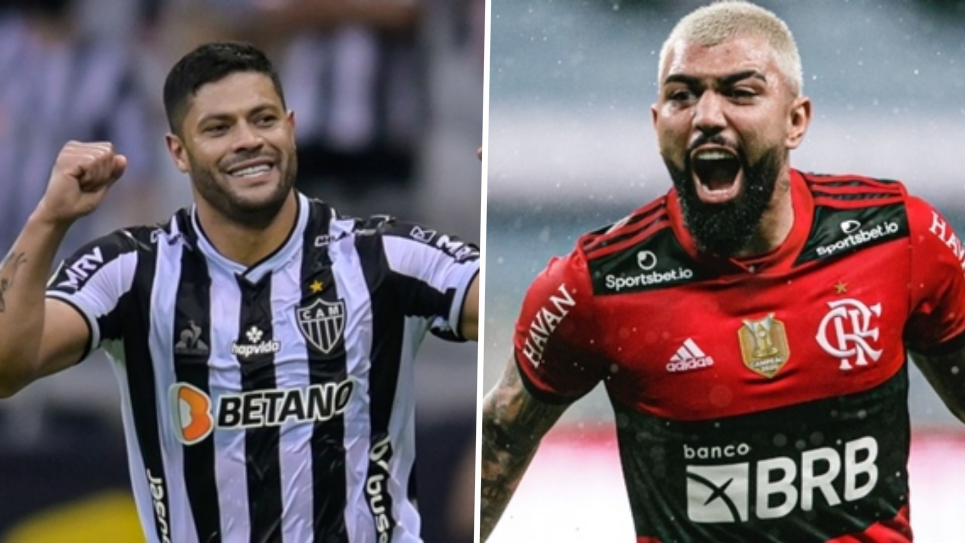 Atlético MG x Flamengo, Hulk e Gabigol