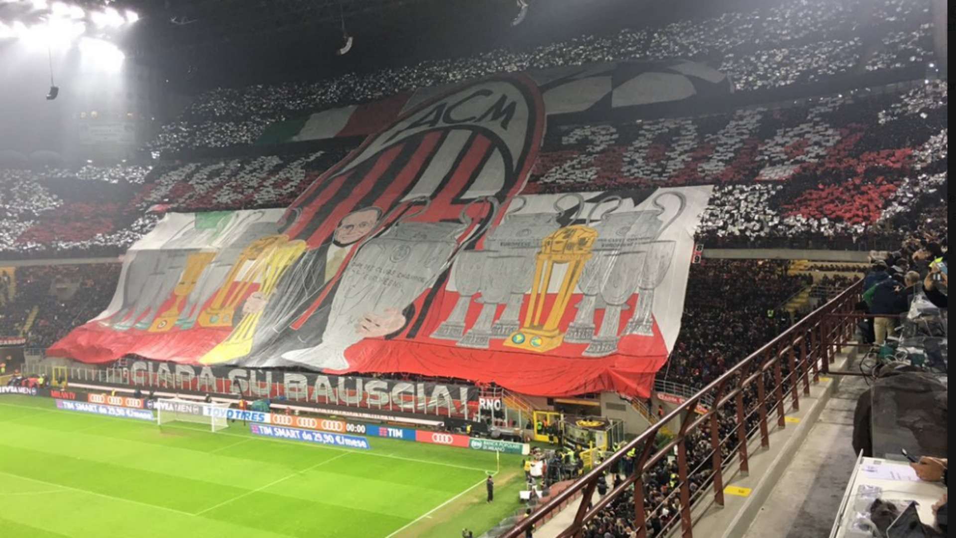 Berlusconi Milan fans