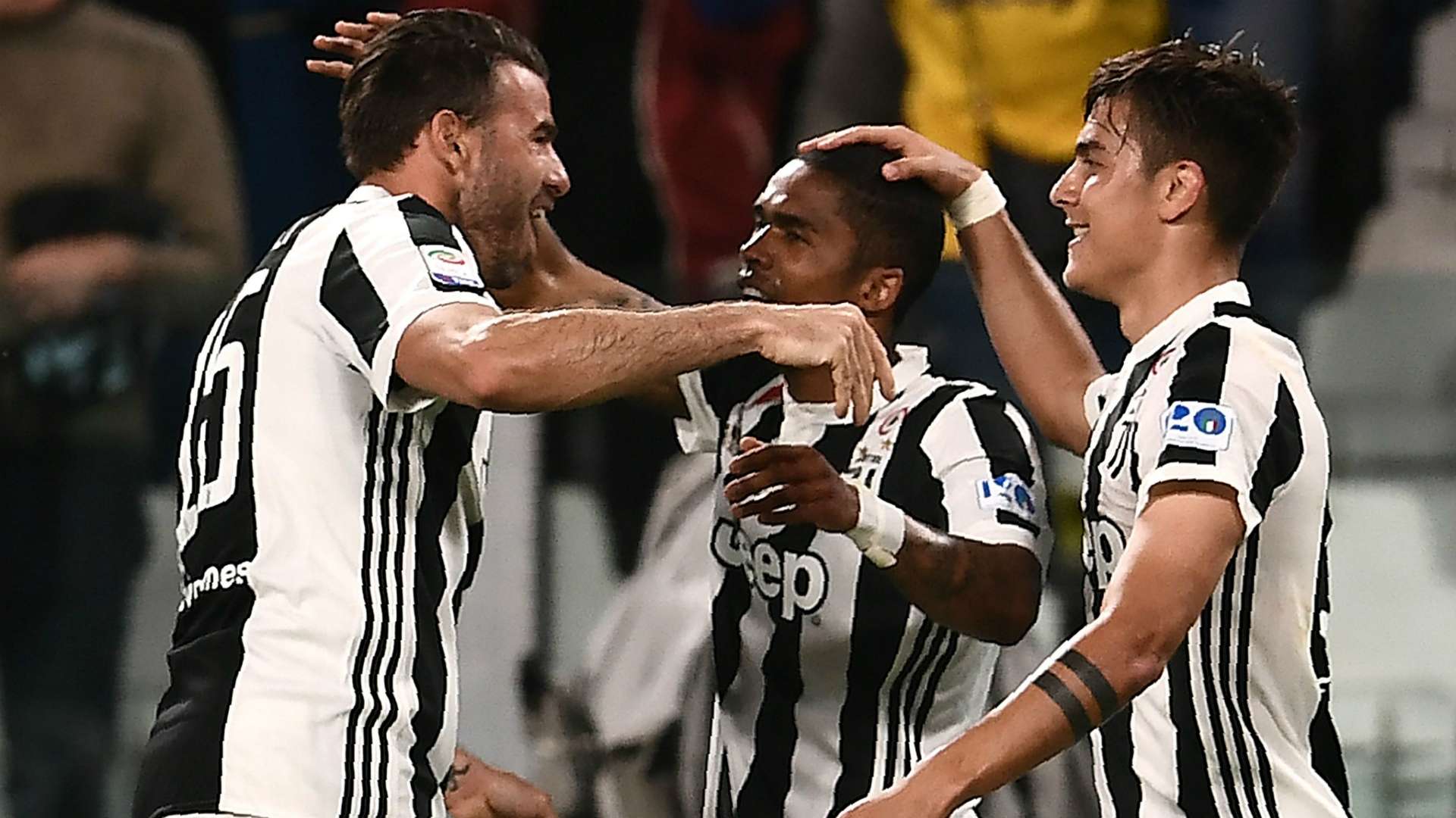 Juventus celebrating Juventus Bologna Serie A