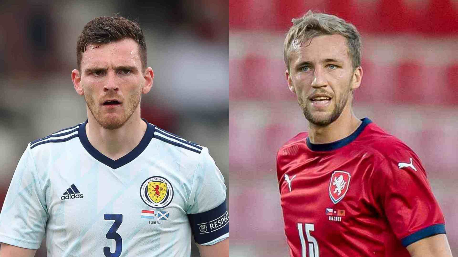 Andrew Robertson Scotland Tomas Soucek Czech Republic