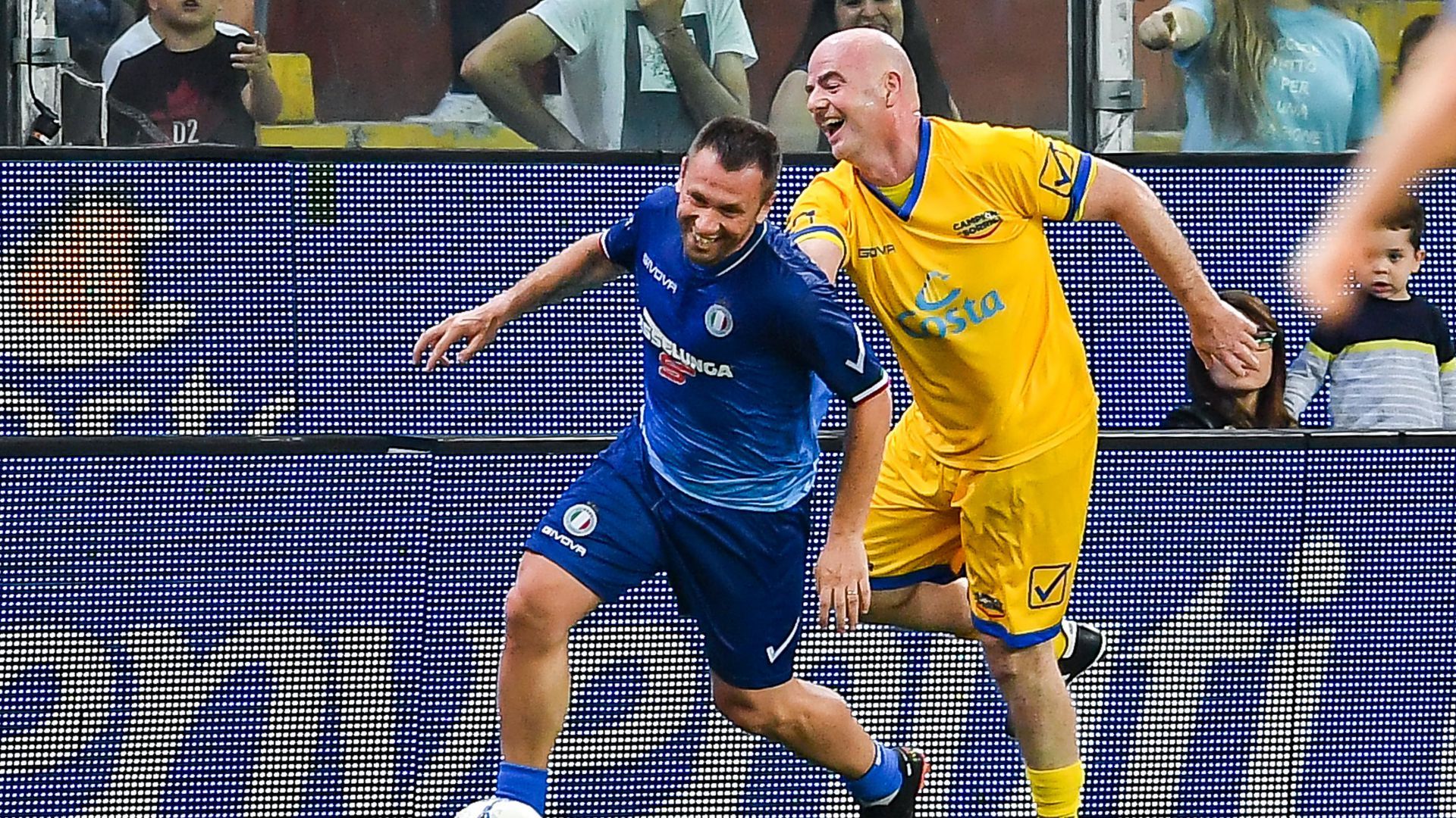 Antonio Cassano Gianni Infantino Partita del Cuore