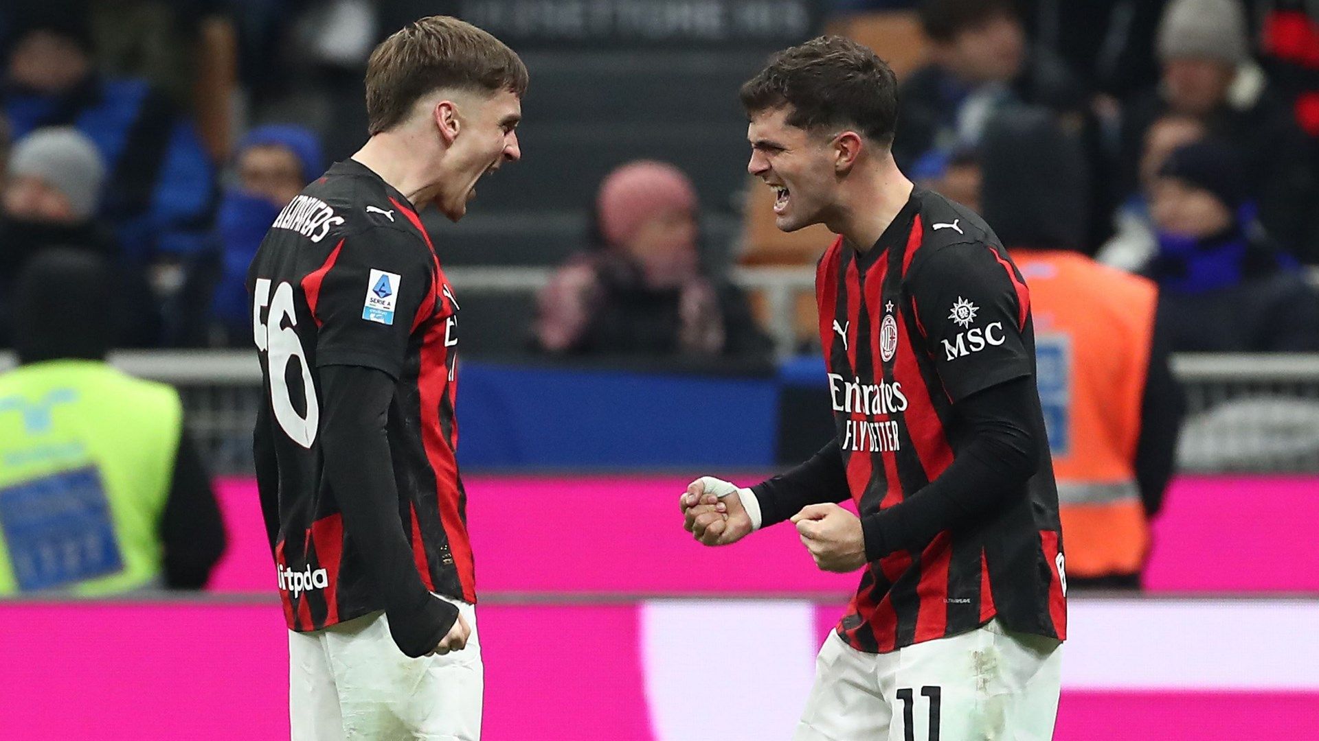 Pulisic Saelemaekers Milan