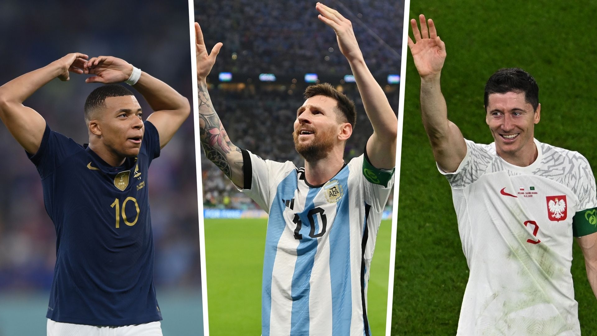 Mbappé, Messi, Lewandowski