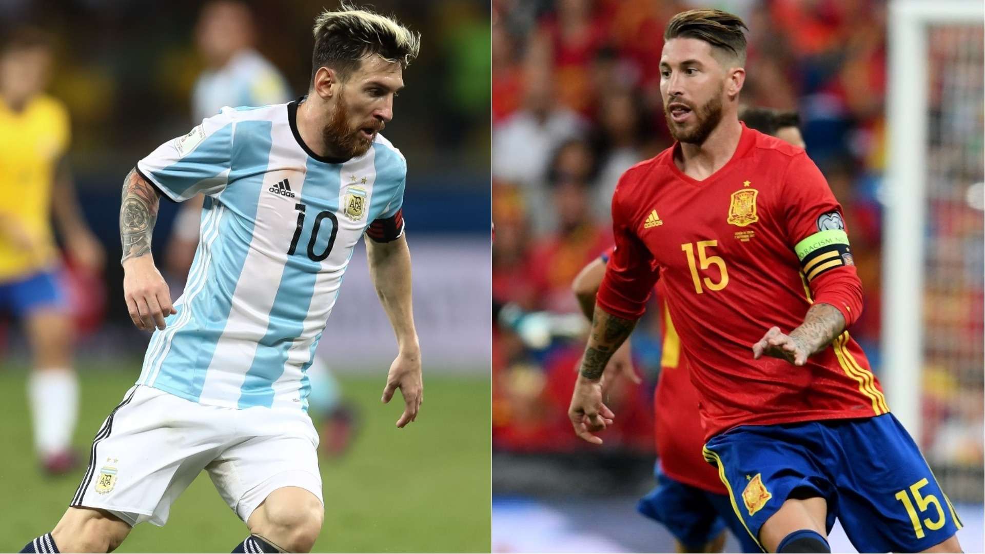 Lionel Messi Sergio Ramos Argentina España
