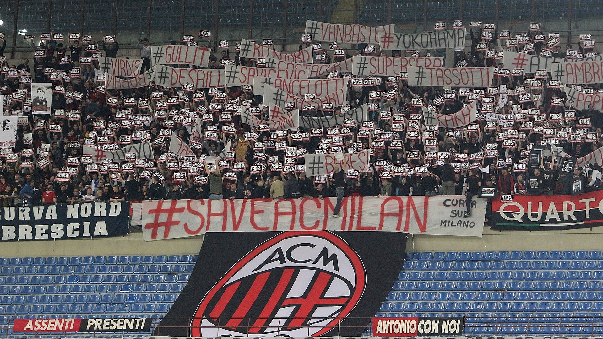 Milan Fans #saveacmilan 12042015