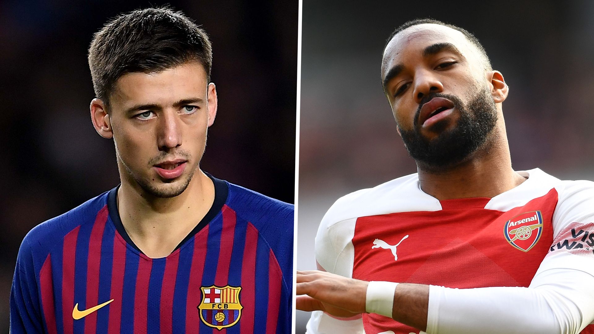 Clement Lenglet Alexandre Lacazette Barcelona Arsenal 2018-19
