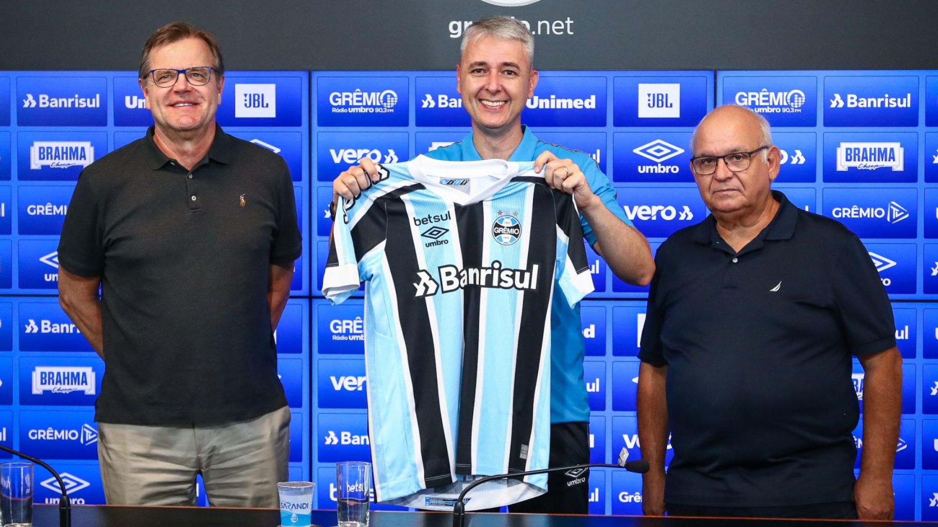 Tiago Nunes apresentado no Grêmio 23 04 2021