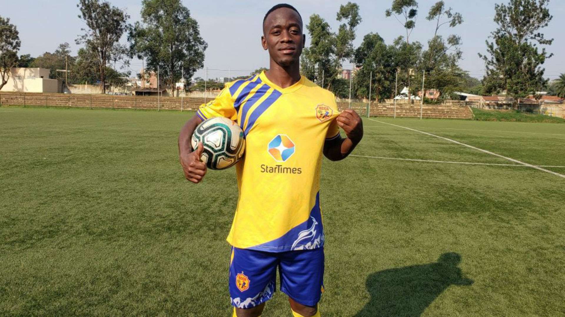 Brian Aheebwa signs for KCCA FC.