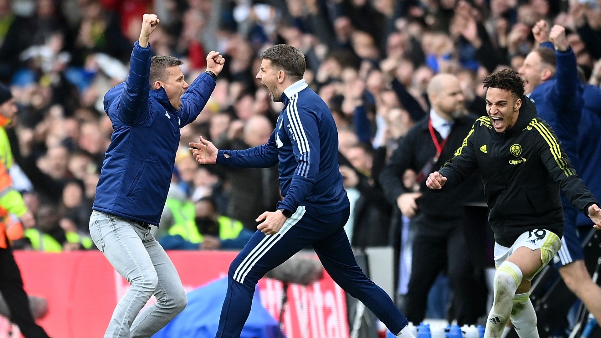 Jesse Marsch Leeds vs Norwich Premier League 2021-22