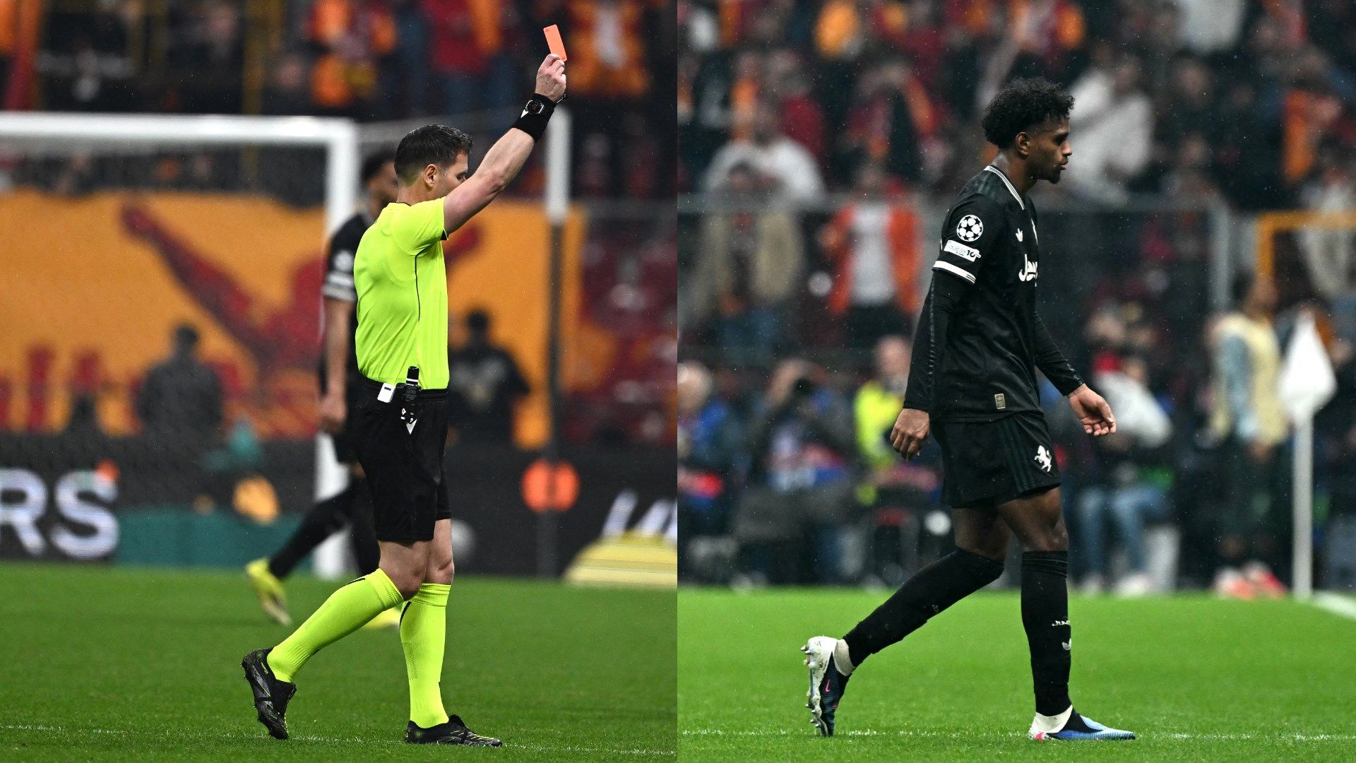 Cabal red card Galatasaray Juventus