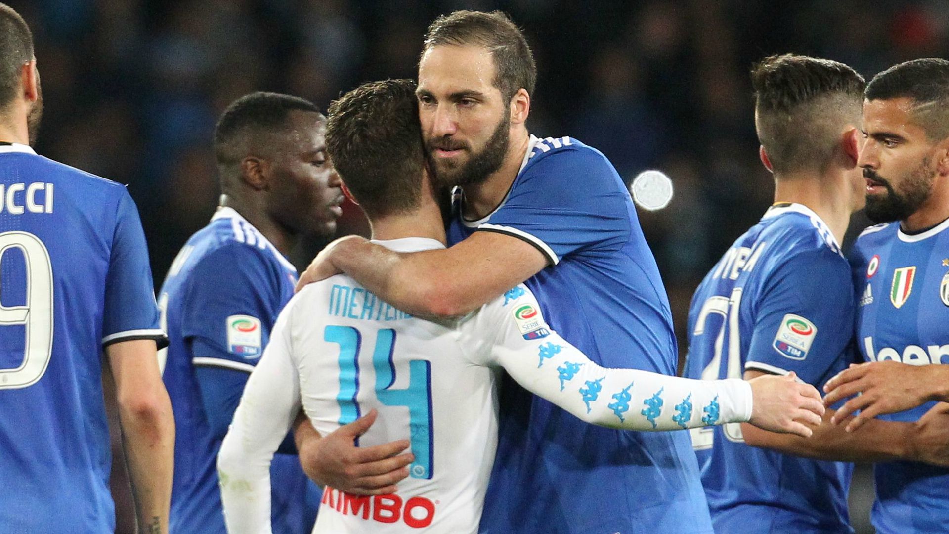 Higuain Mertens Napoli Juventus Serie A