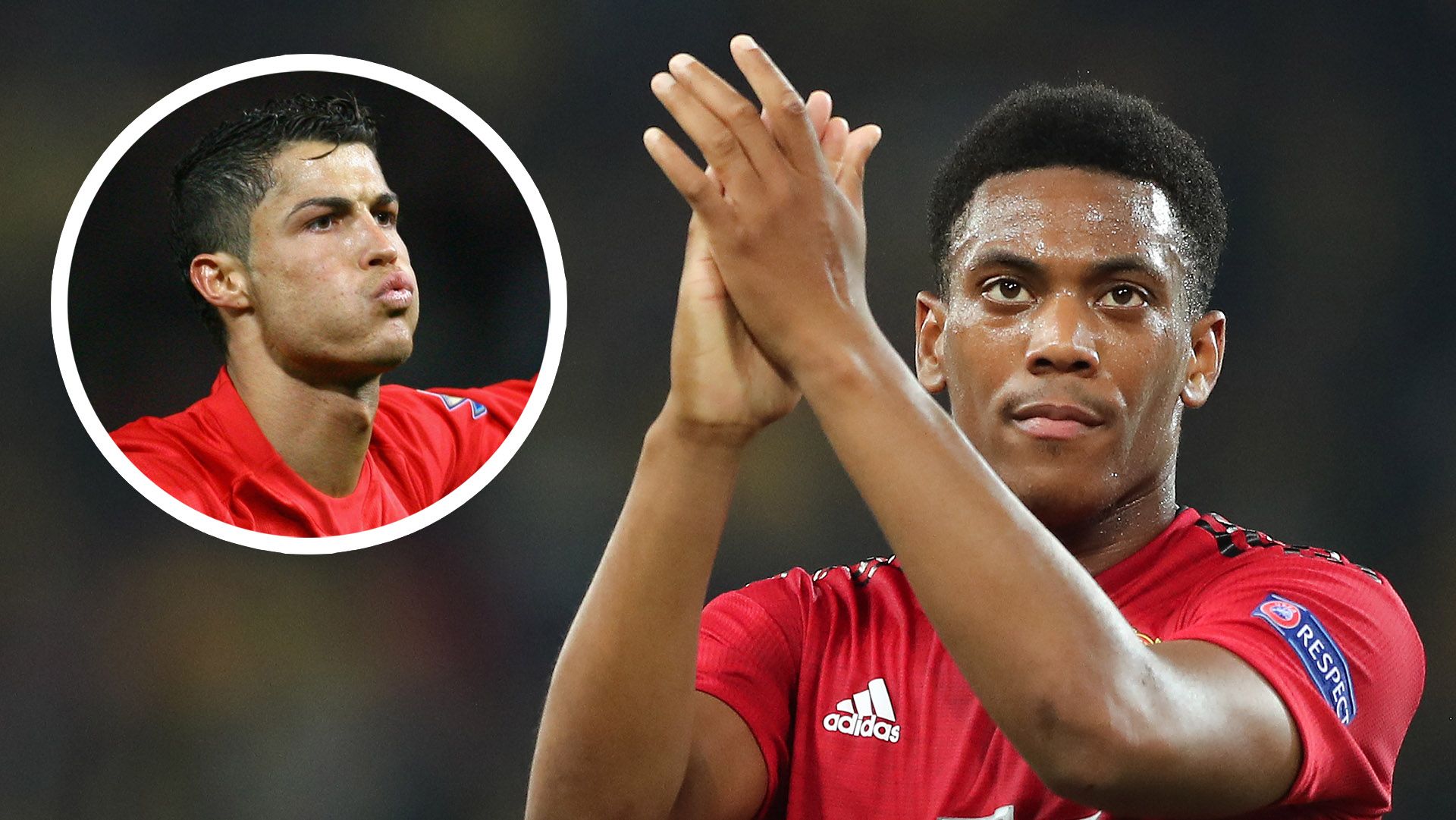 Anthony Martial Cristiano Ronaldo Man Utd
