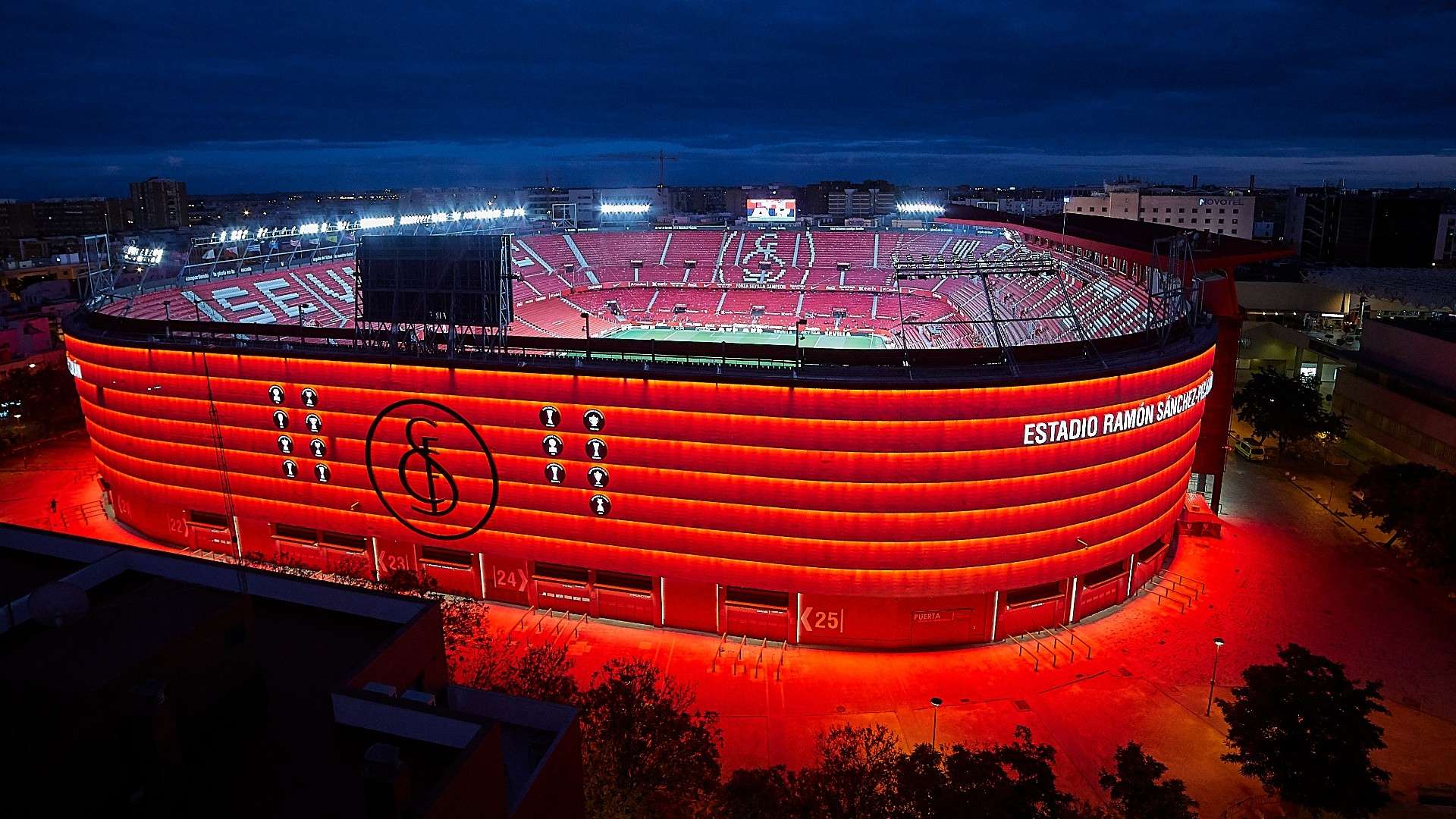 Ramon Sanchez Pizjuan stadium view