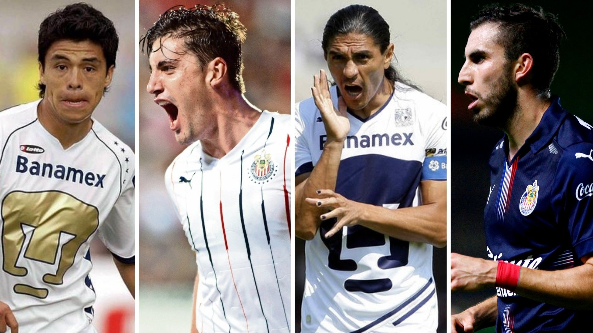 Pumas Chivas Gonzalo Pineda Josecarlos Van Rankin Francisco Palencia Alejandro Mayorga