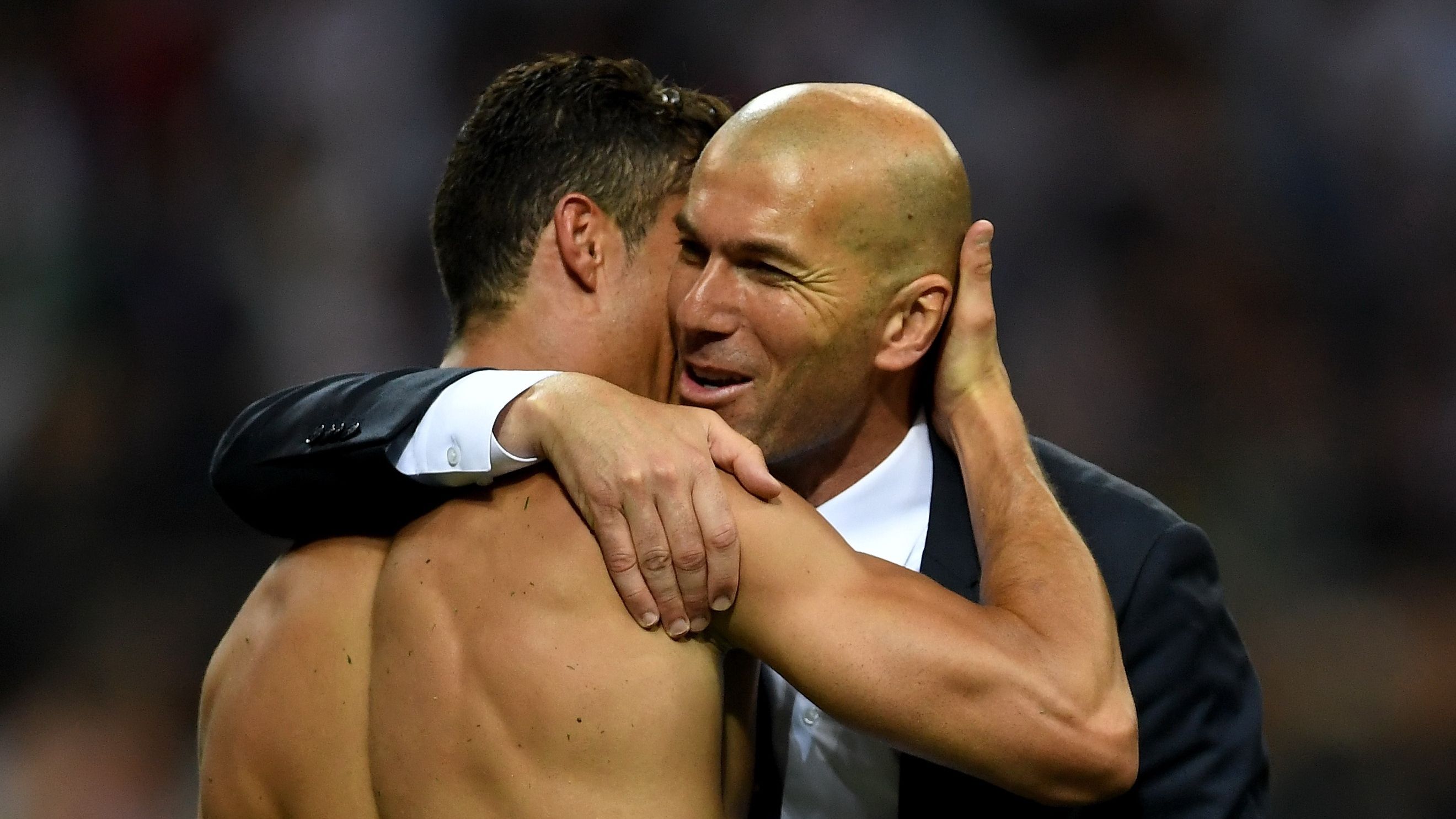 Cristiano Ronaldo Zinedine Zidane Real Madrid La Liga