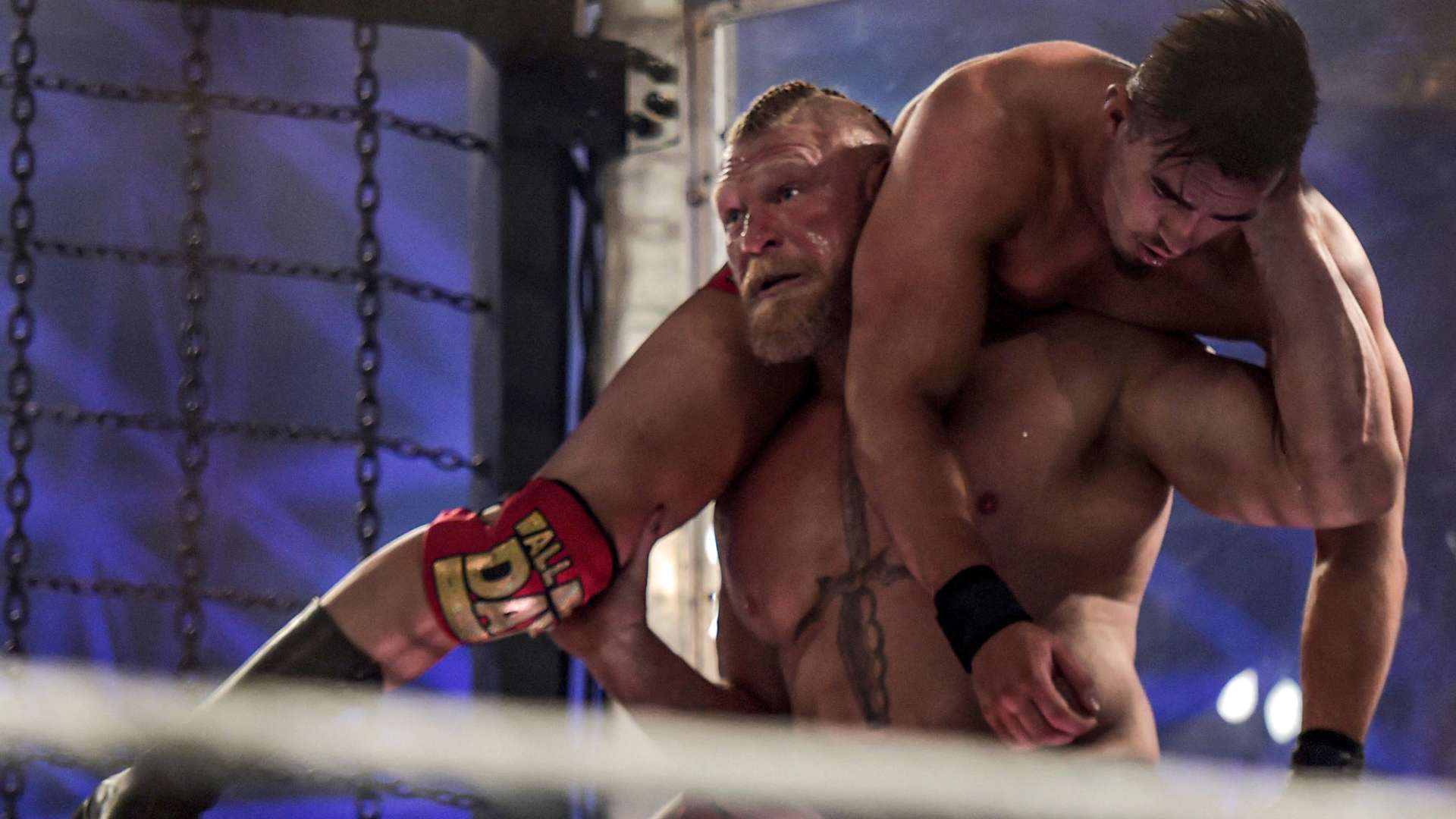 Brock Lesnar Austin Theory WWE Elimination Chamber