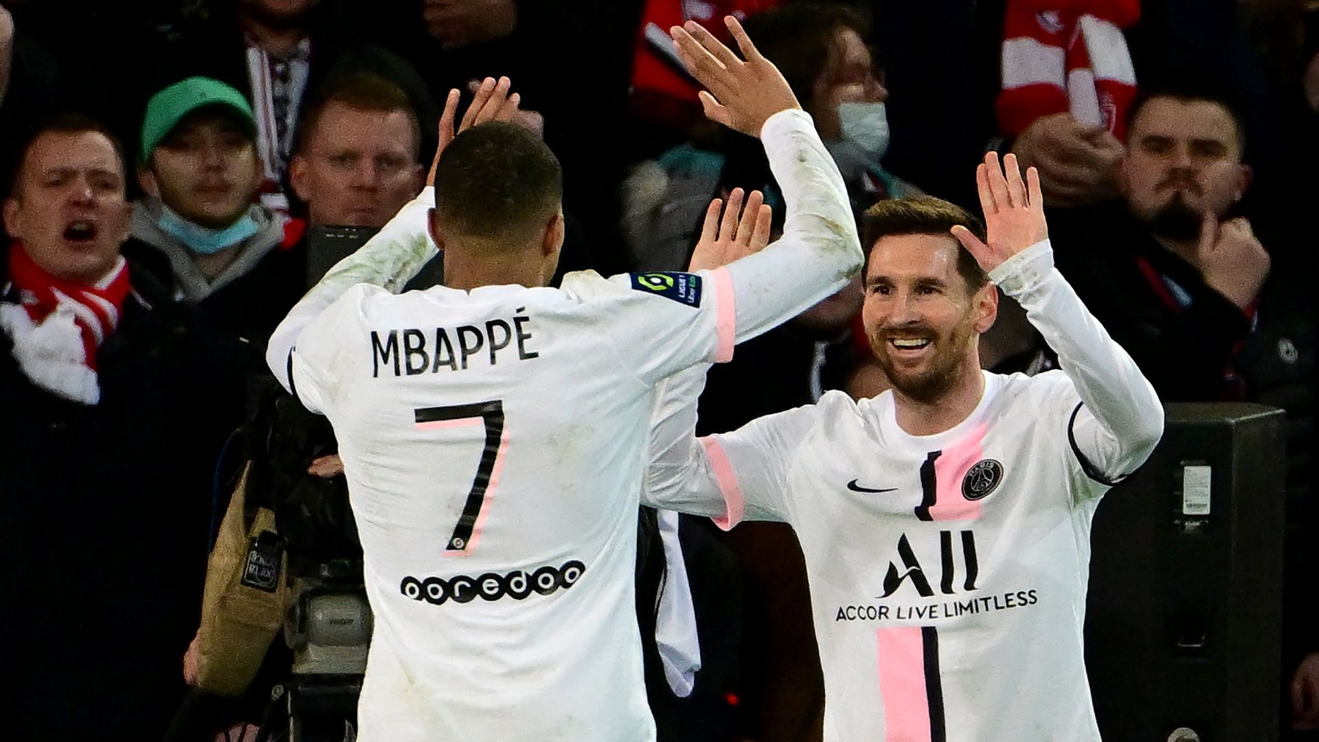 Lille PSG Mbappé Messi But