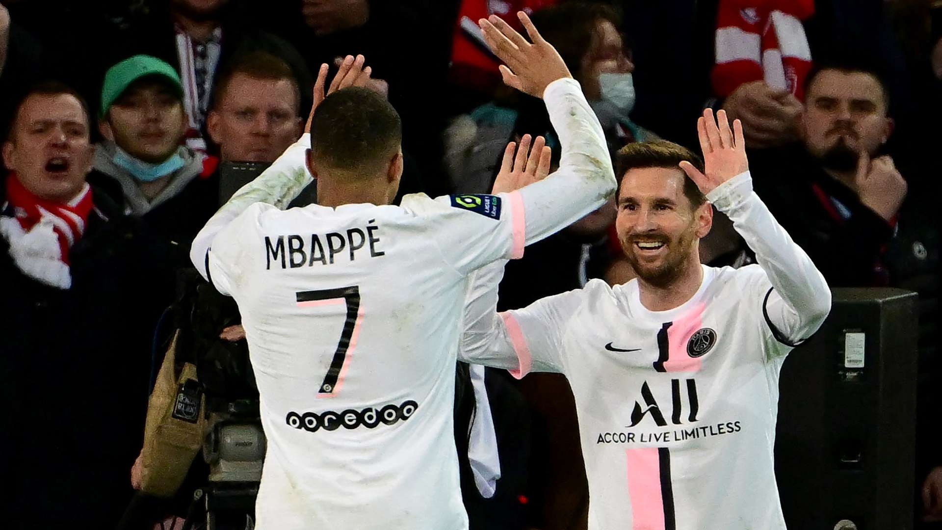 Lille PSG Mbappé Messi But