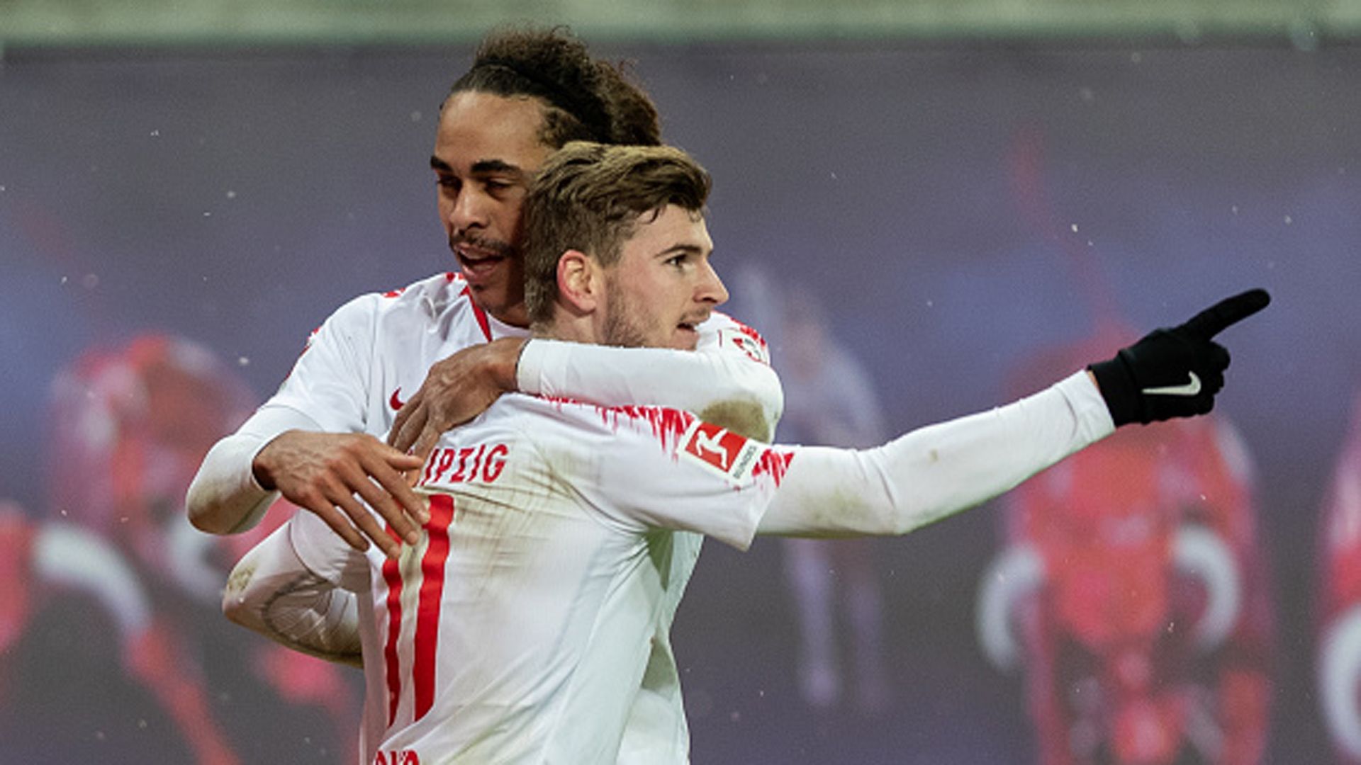 Bundesliga RB Leipzig Yussuf Poulsen Timo Werner