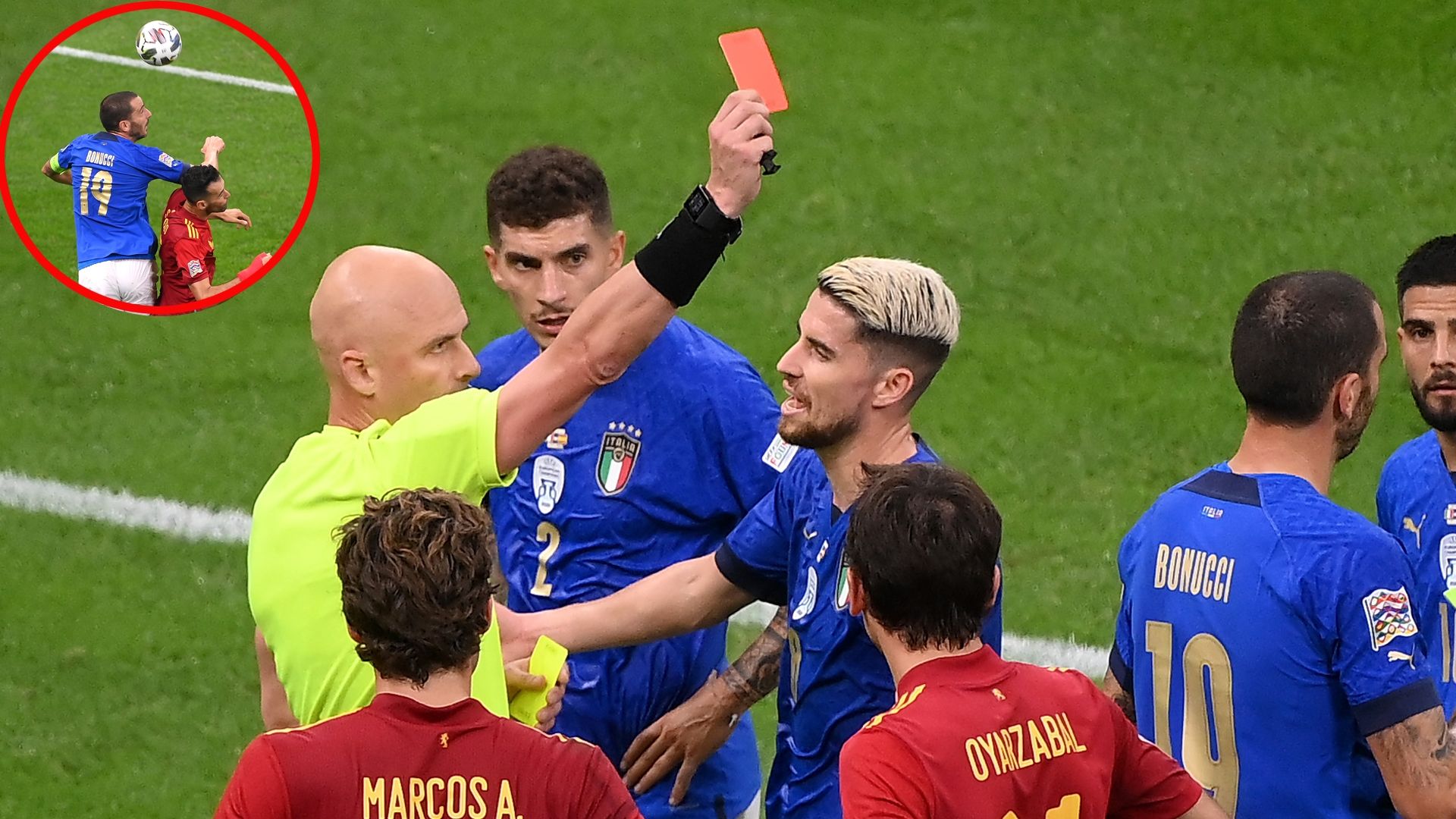 Bonucci, Italia vs. España