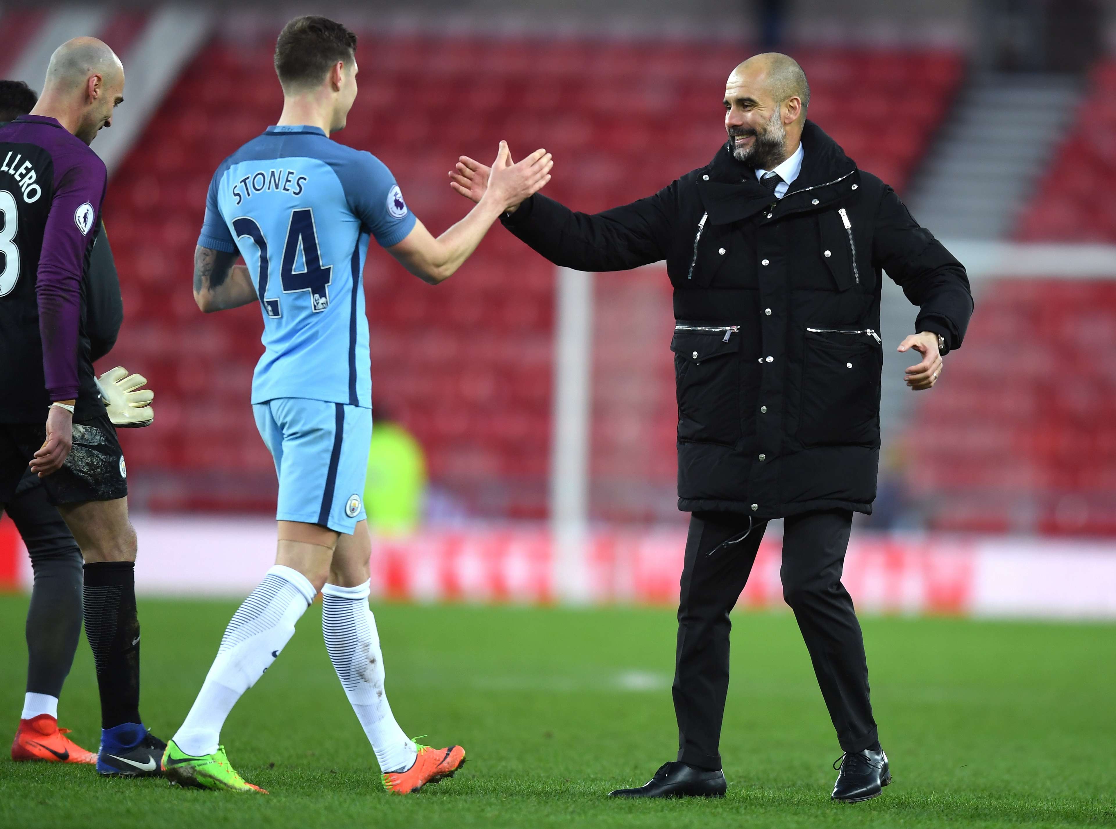 Pep Guardiola John Stones Manchester City