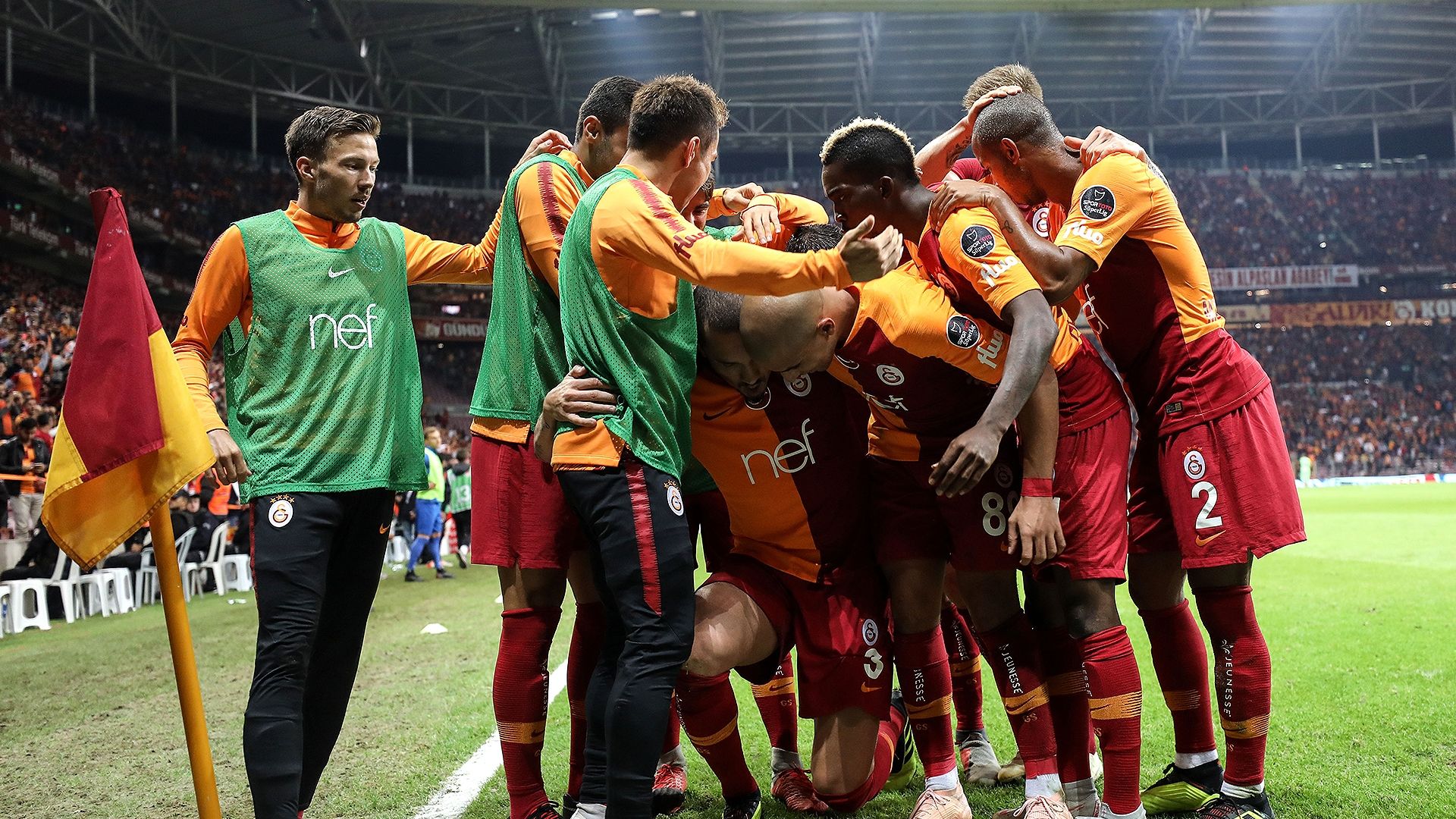 Galatasaray goal celebration 09282018