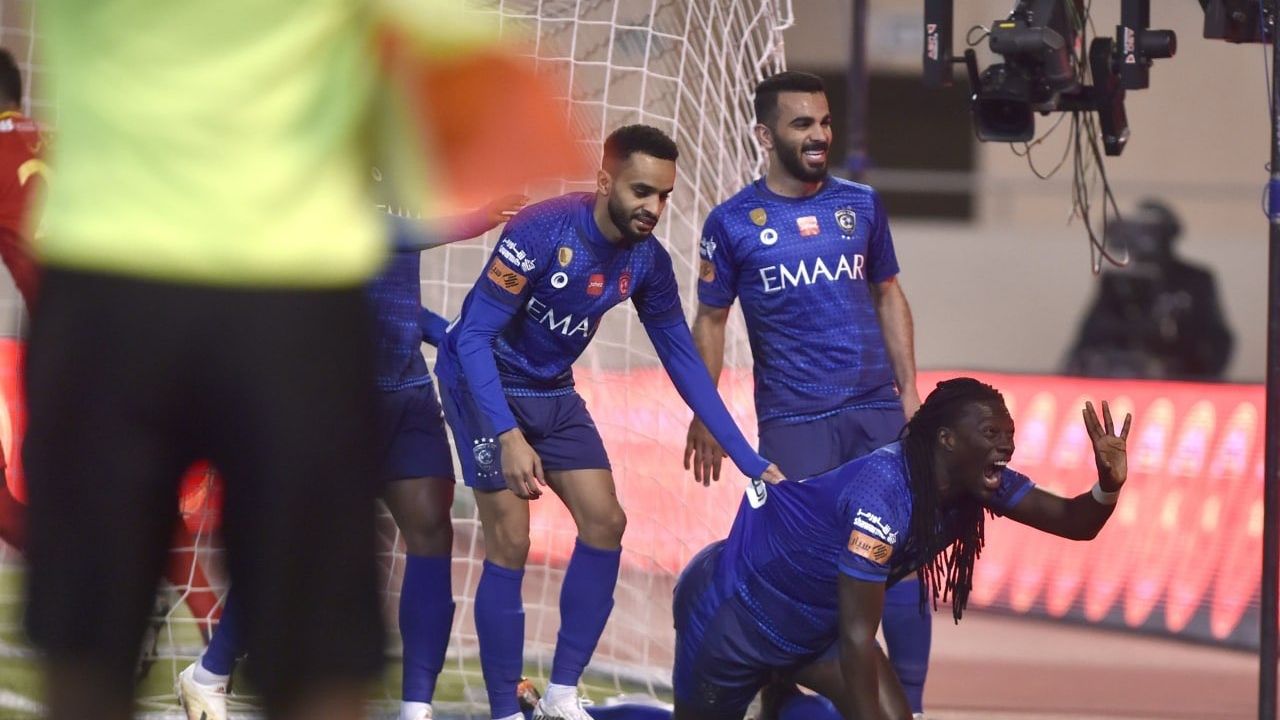 Bafétimbi Gomis - hilal - Al Qadsiah - pro league 21-12-2020