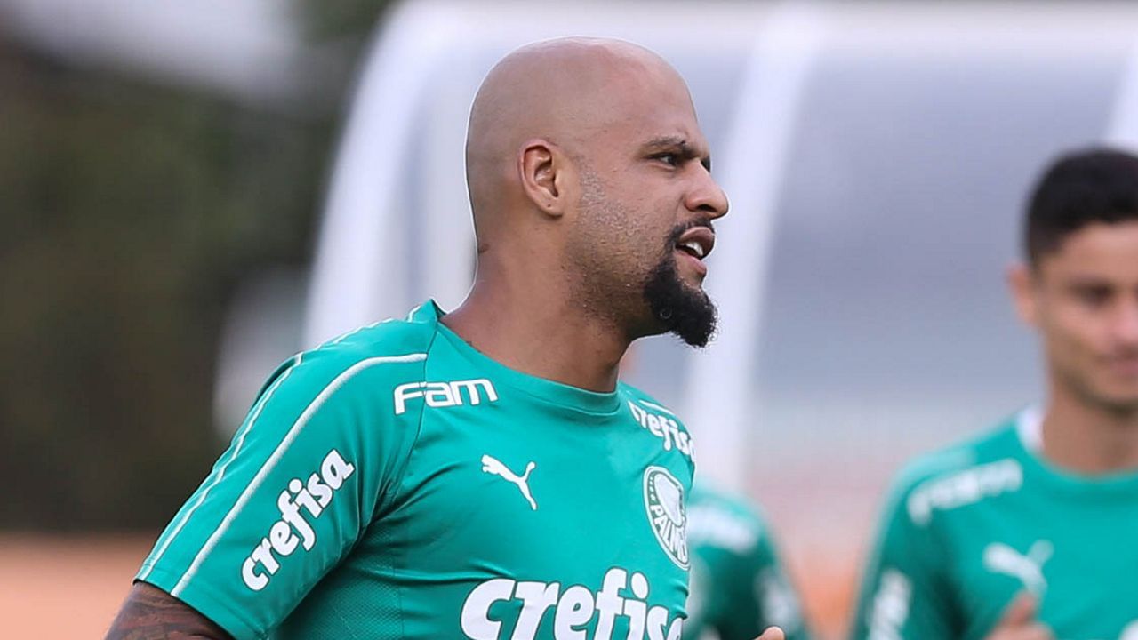 Felipe Melo treino Palmeiras 25032019