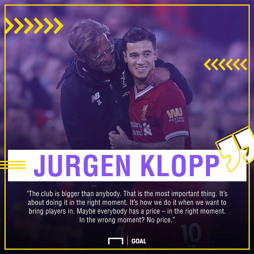 Klopp on Coutinho gfx