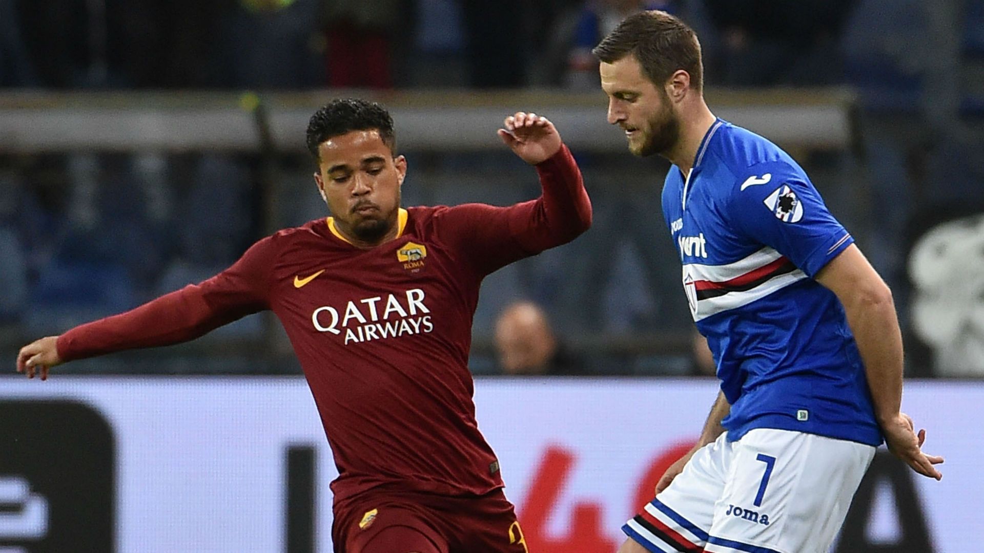 Kluivert Jacopo Sala Sampdoria Roma Serie A