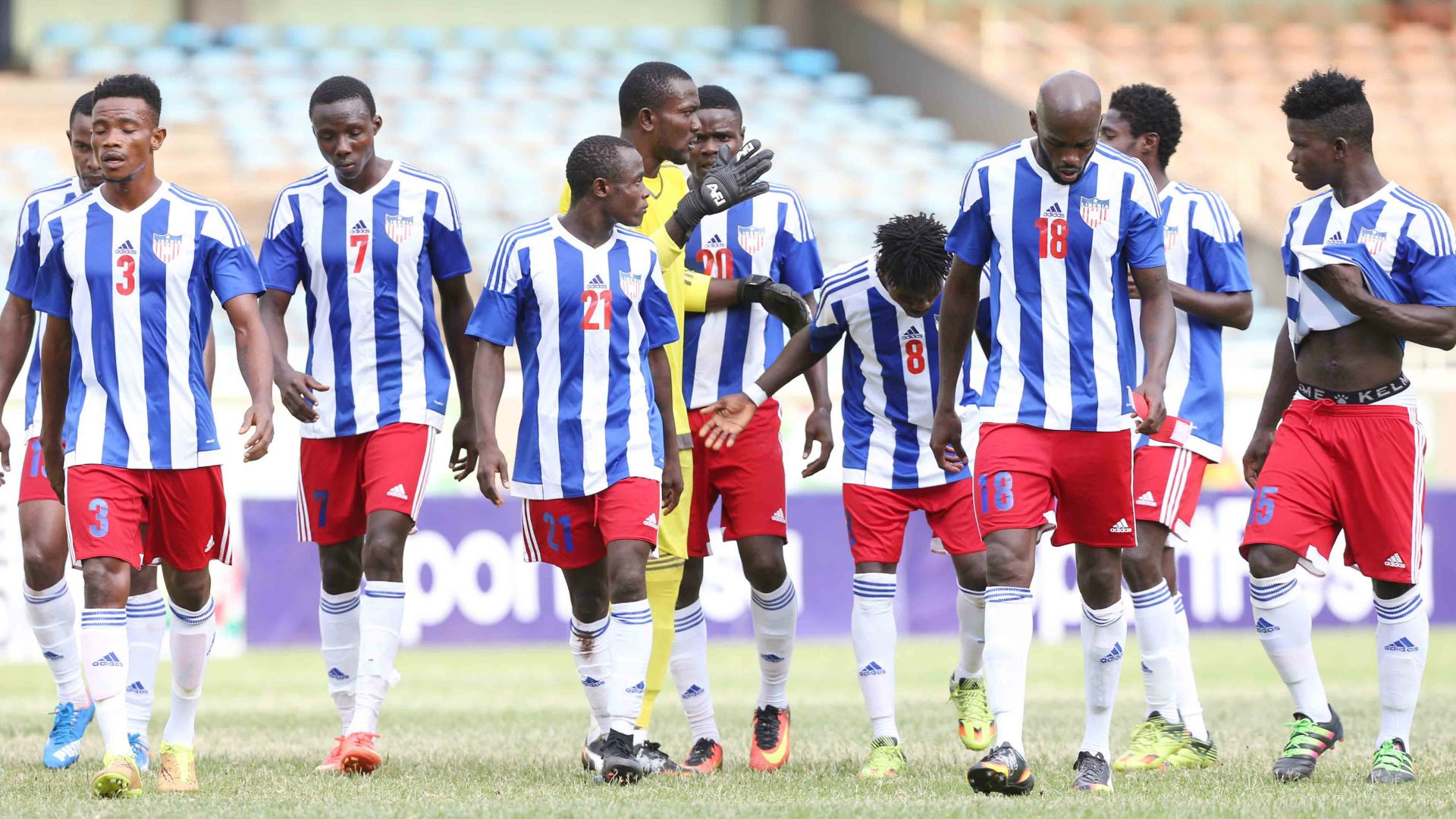 Liberia players threaten to abandon match after Paul Were had scored for Harambee Stars