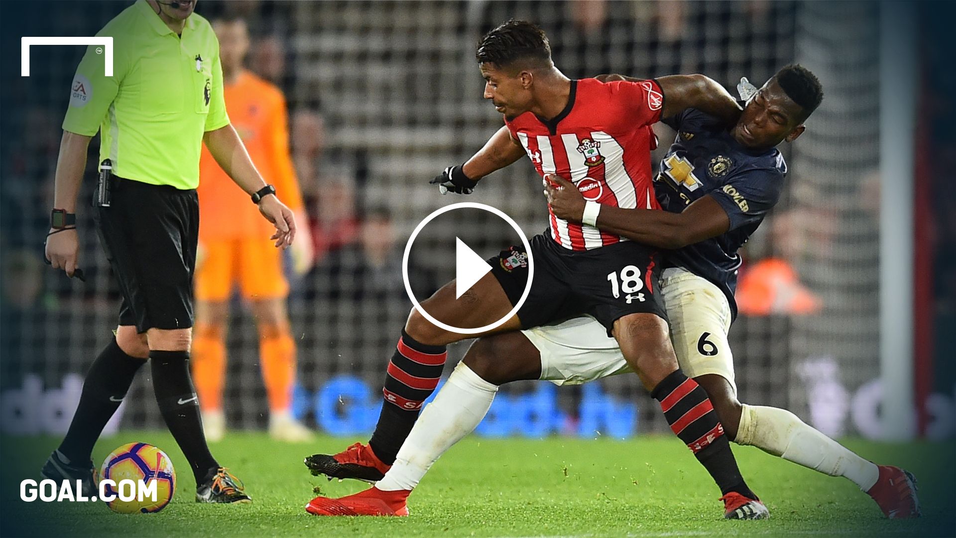 GFX Playbutton Southampton Manchester United