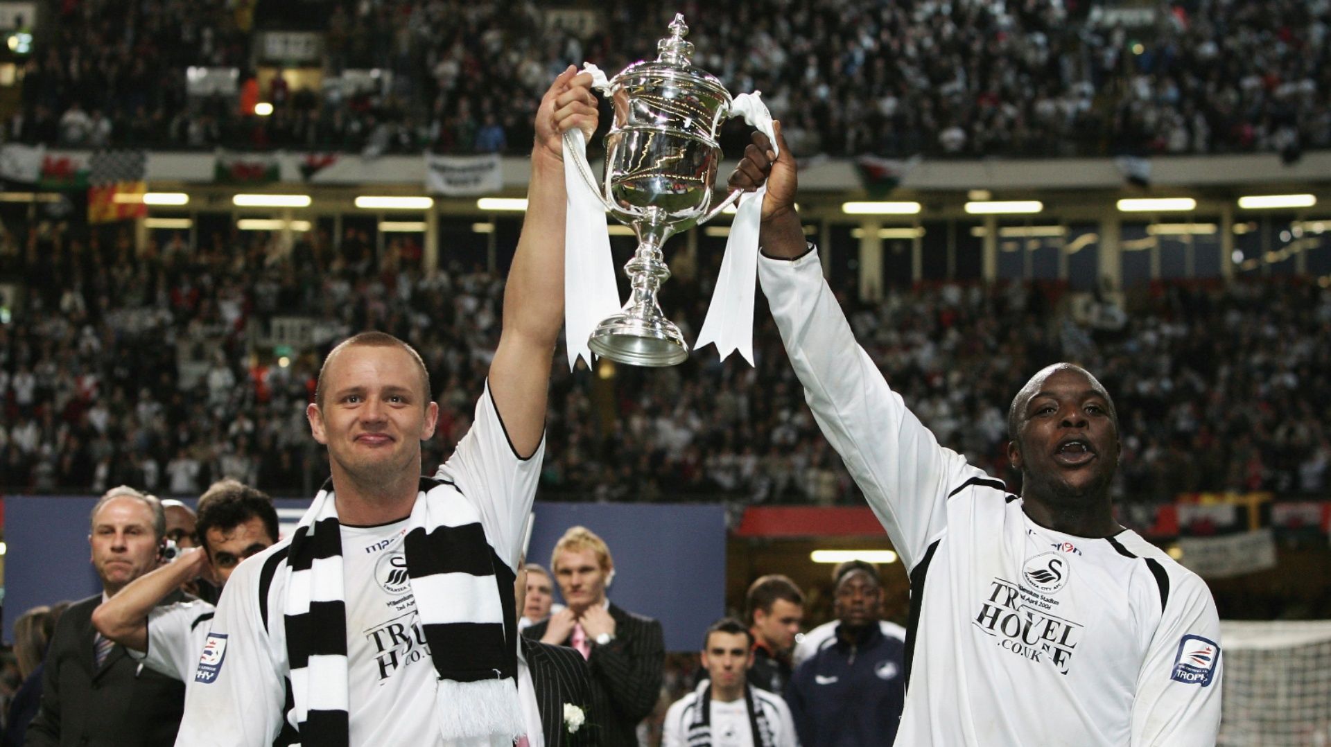 Adebayo Akinfenwa Lee Trundle Swansea City