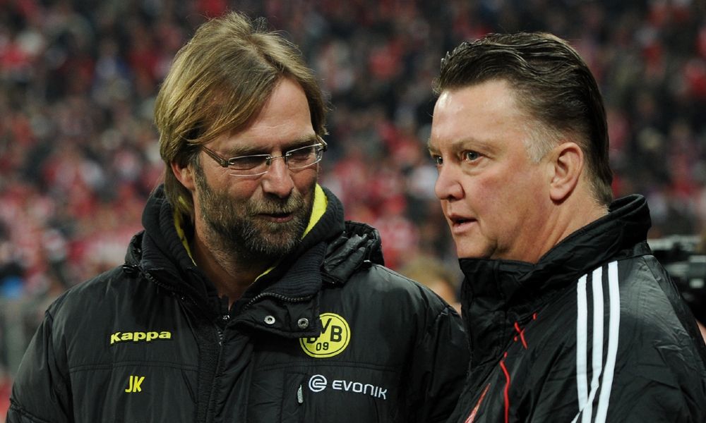Louis van Gaal Juergen Klopp FC Bayern Munich  Borussia Dortmund  Bundesliga 11262011