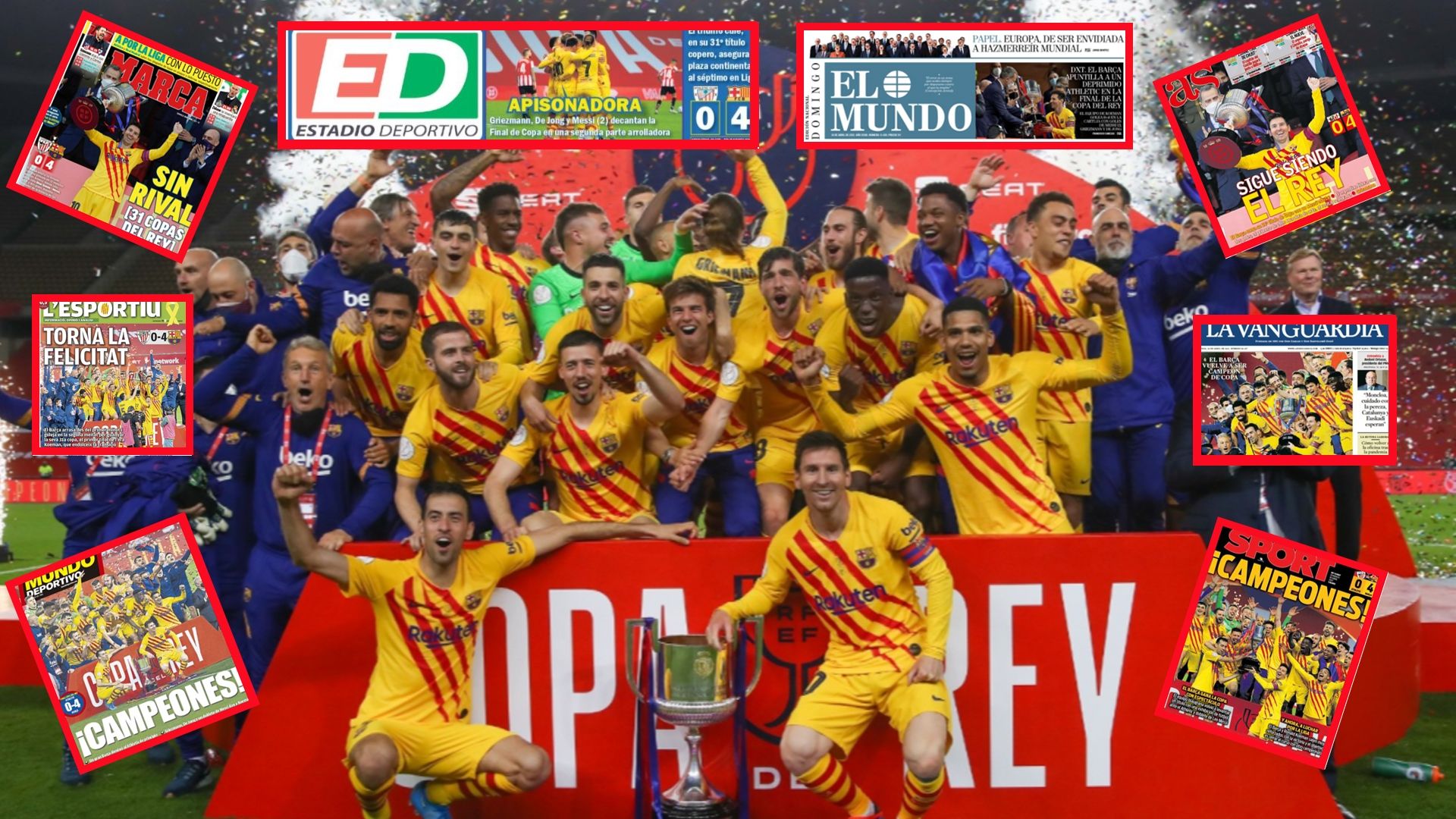 Portadas Copa del Rey, Athletic vs. Barcelona