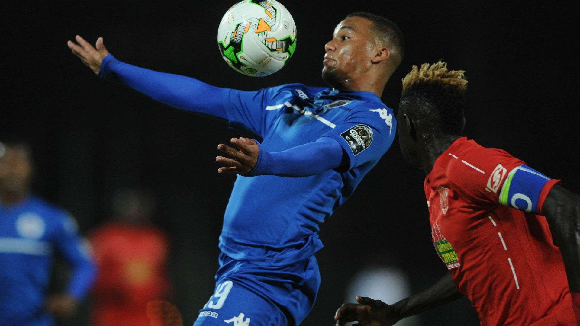 SuperSport United winger Fagrie Lakay against Horoya