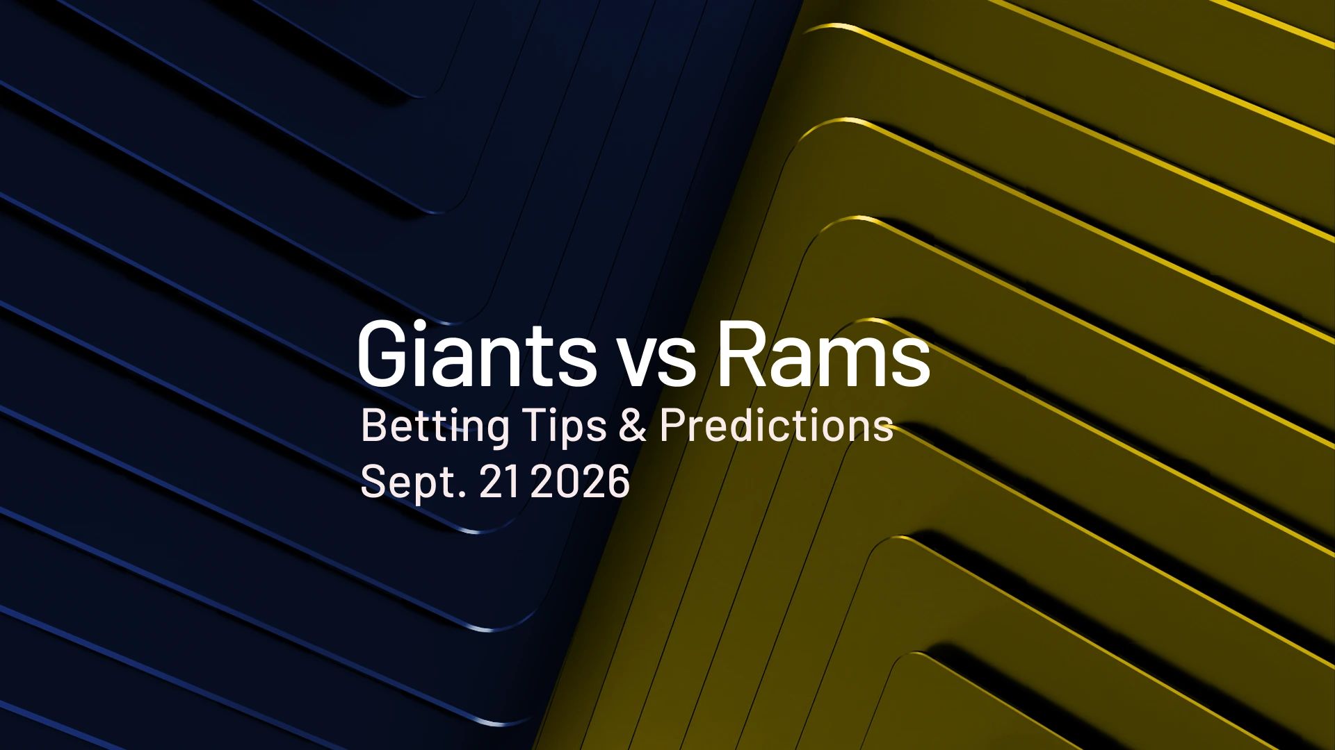 Giants vs Rams predictions - week 2