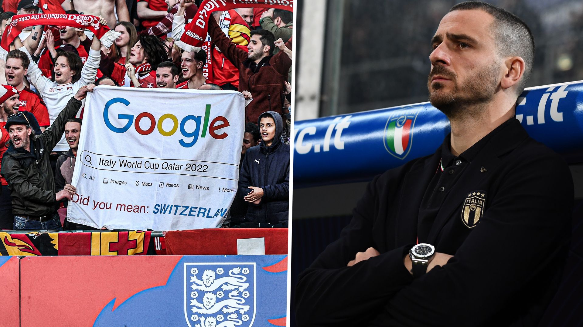 Switzerland fans and Bonucci GFX