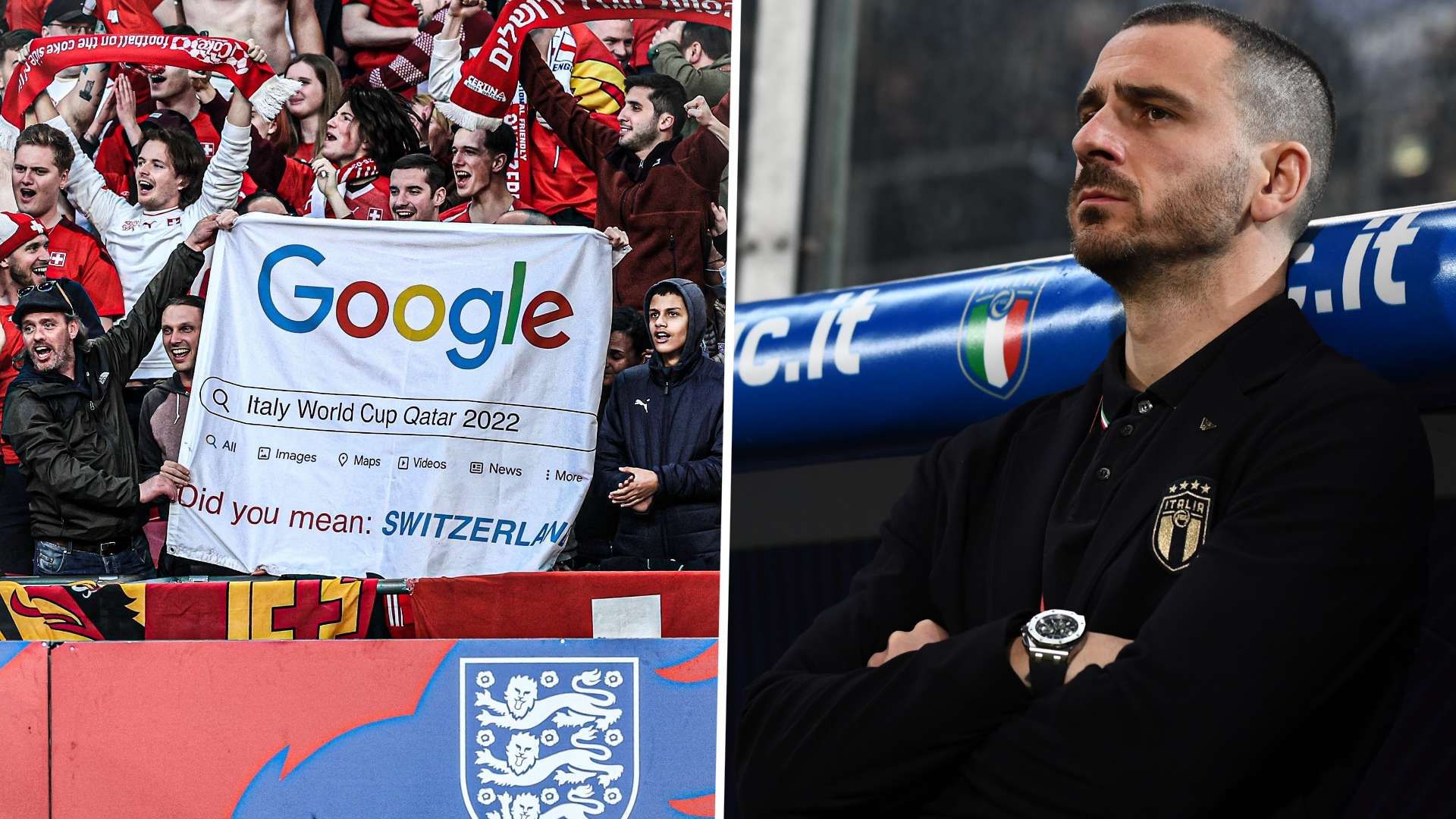 Switzerland fans and Bonucci GFX