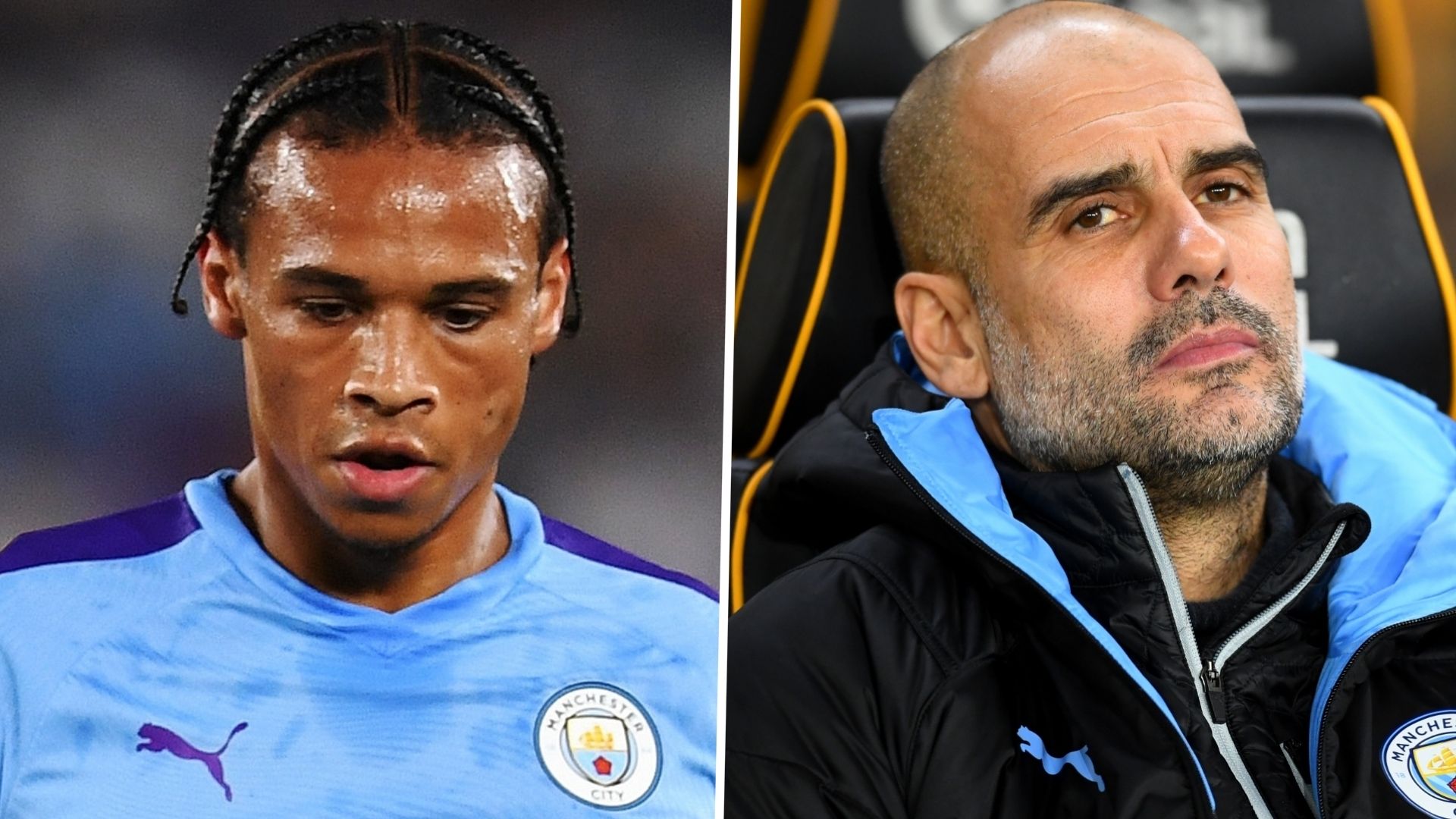 Leroy Sane Pep Guardiola GFX Manchester City