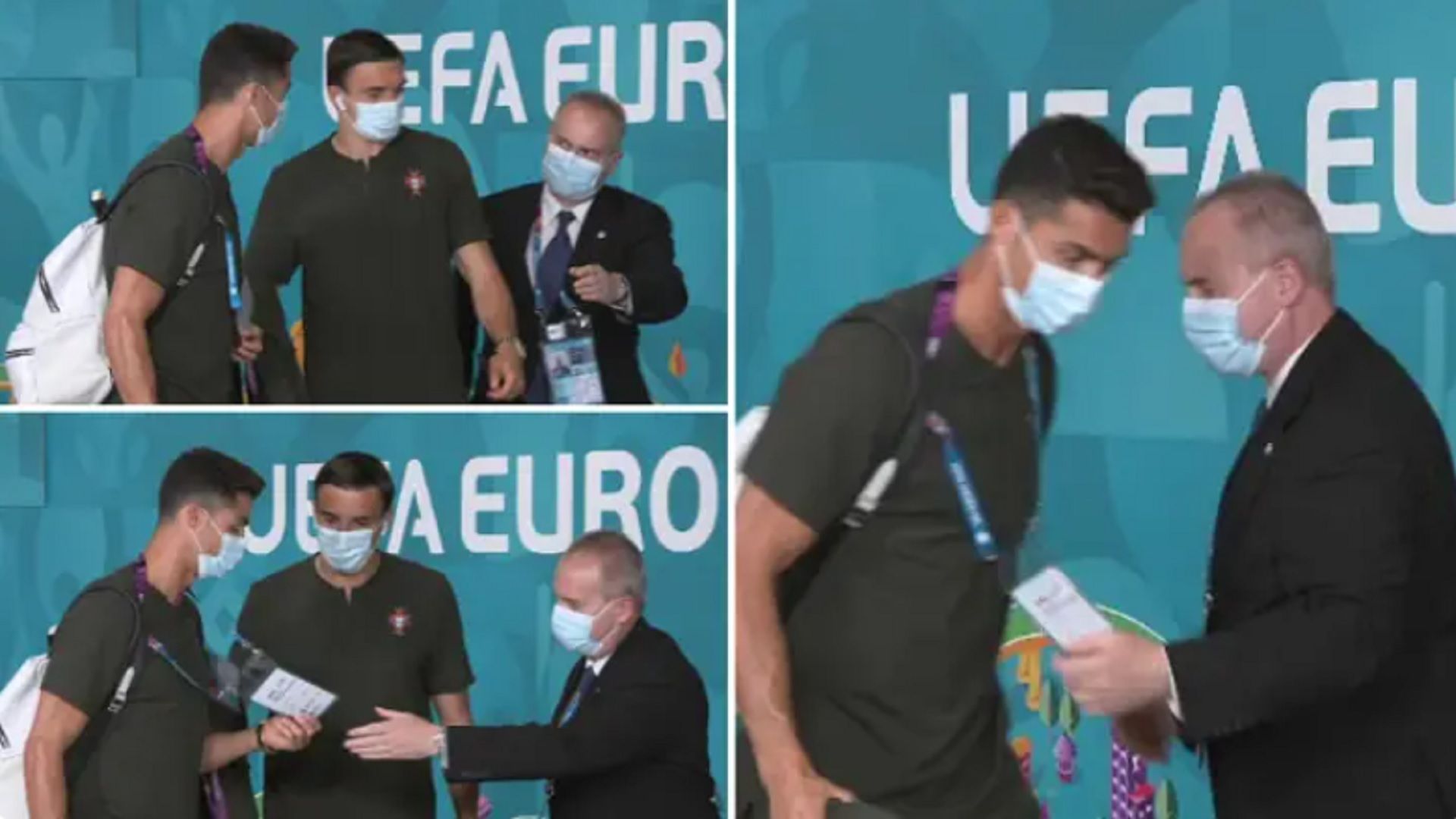 Ronaldo stopped by stadium guard