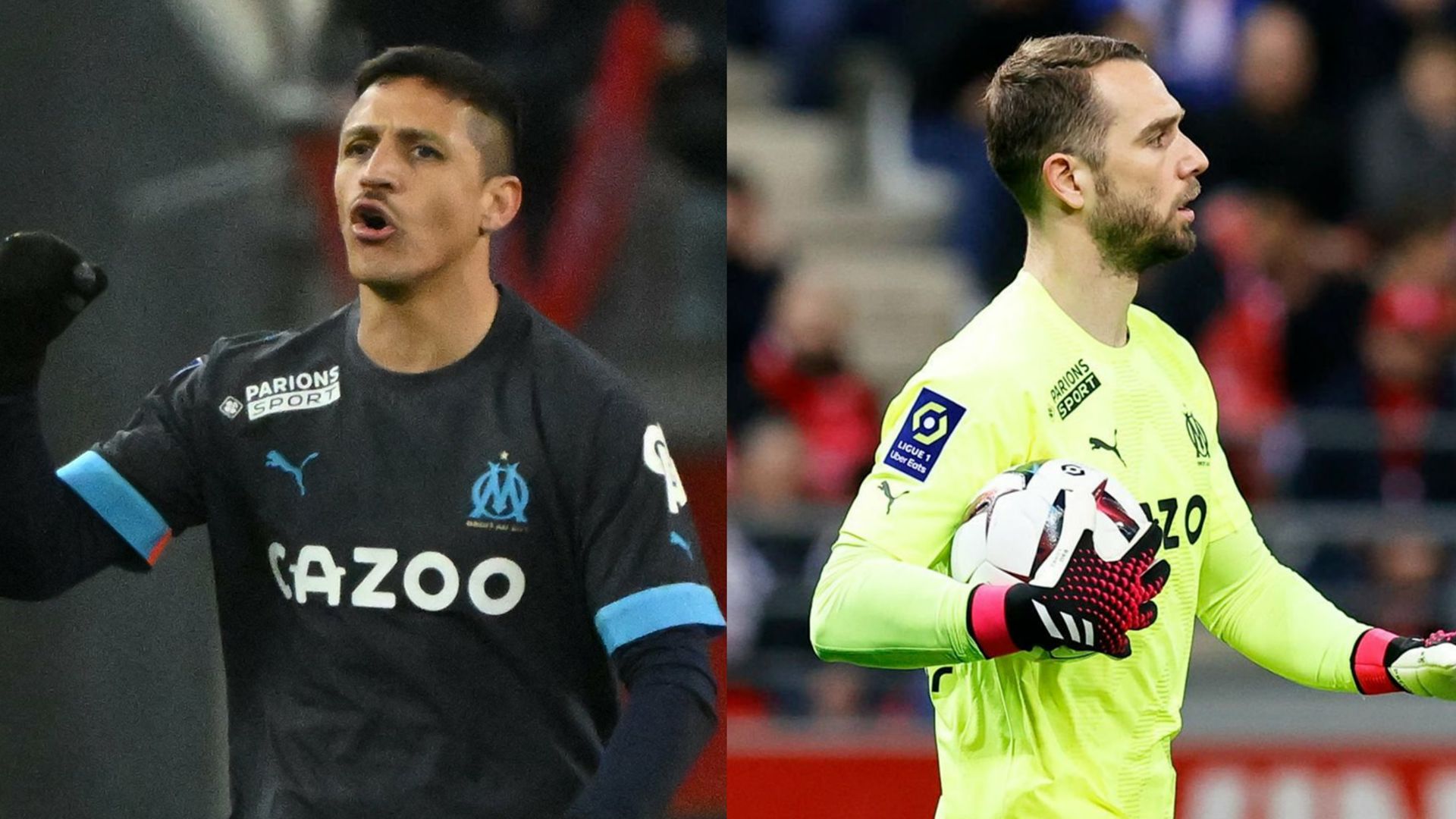 Reims OM Alexis Sanchez Pau Lopez