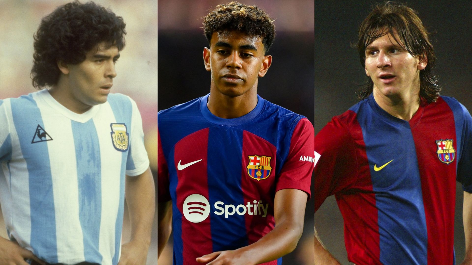 Diego Maradona Lamine Yamal Lionel Messi