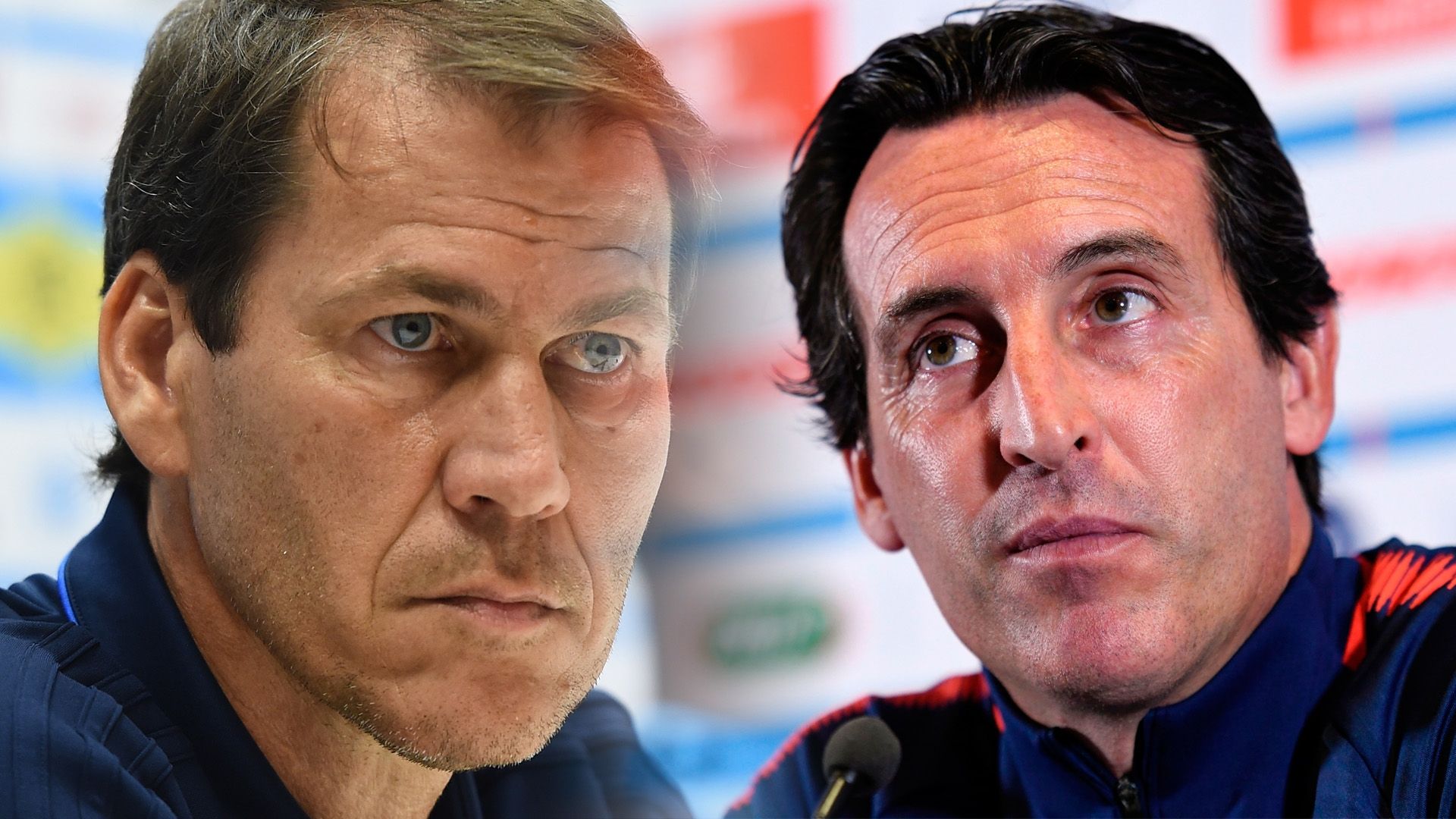 Rudi Garcia Unai Emery PSG OM Ligue 1