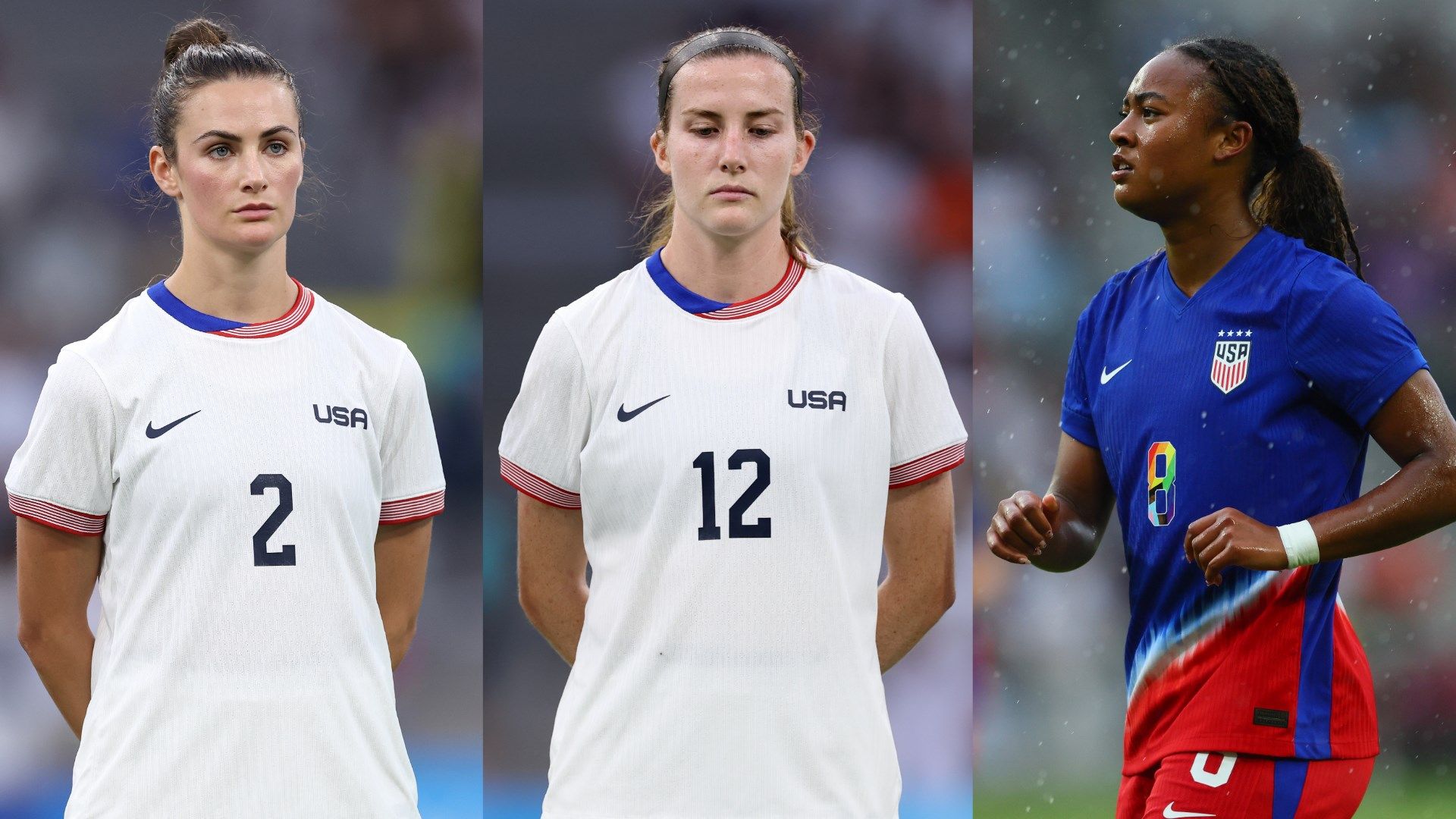 Jadeyn Shaw, tierna davidson, Emily fox USWNT