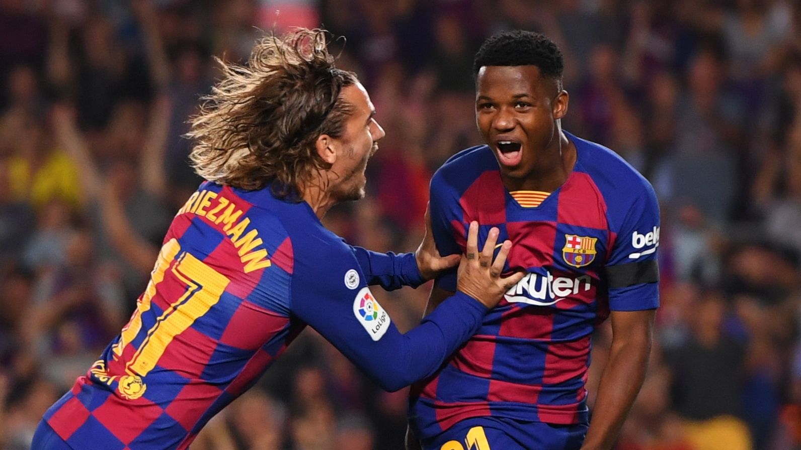 Antoine Griezmann Ansu Fati Barcelona 2019-20