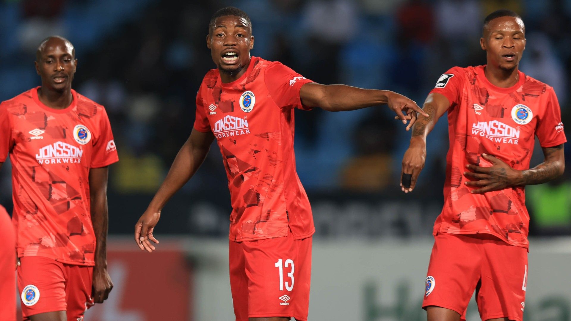 Nyiko Mobbie, Ime Okon & Pogiso Sanoka, SuperSport United, September 2024