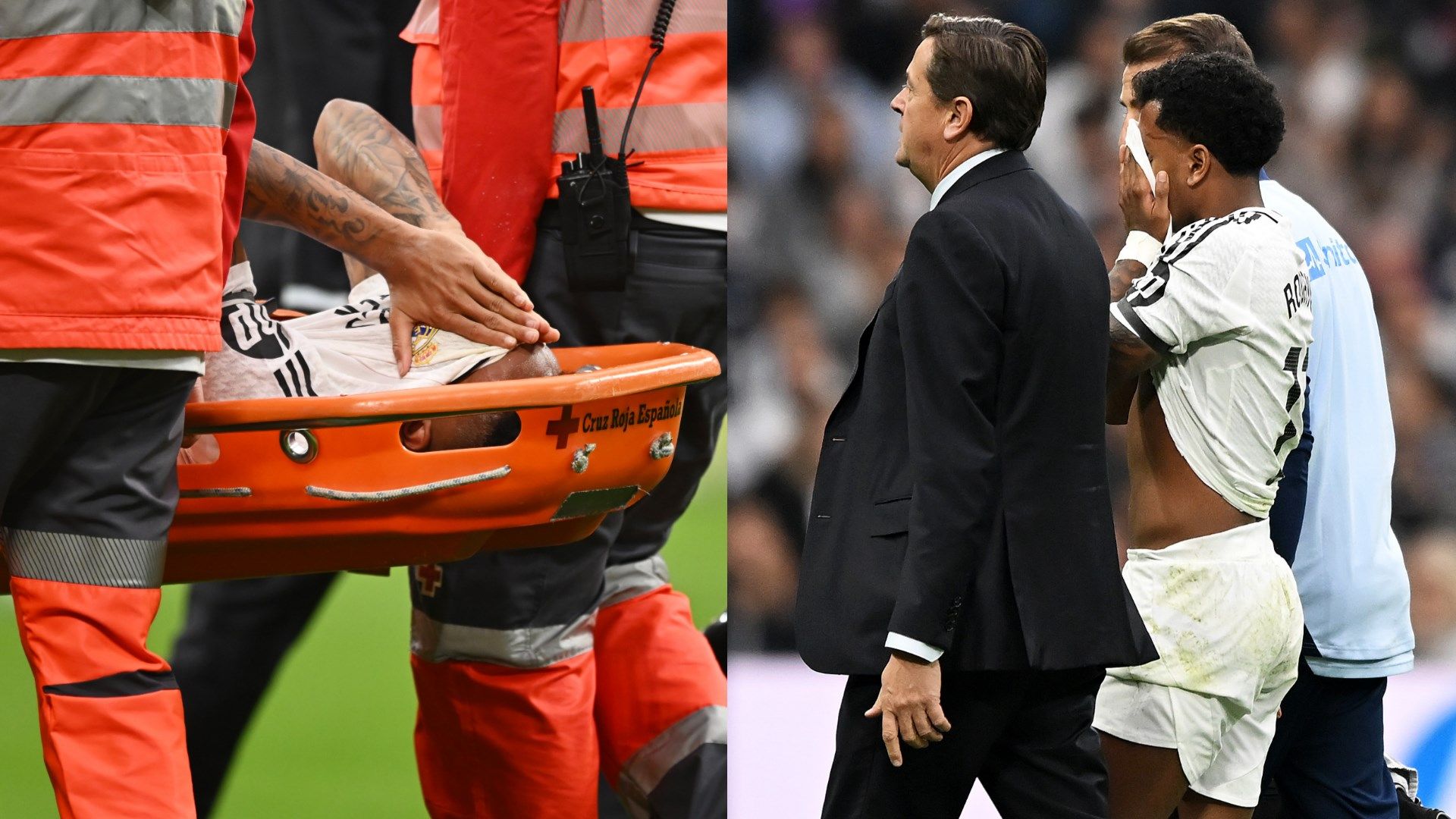Real Madrid stars Eder Militao & Rodrygo BOTH forced off in tears against Osasuna - as defender suffers potential repeat of nightmare ACL injury | Goal.com India
