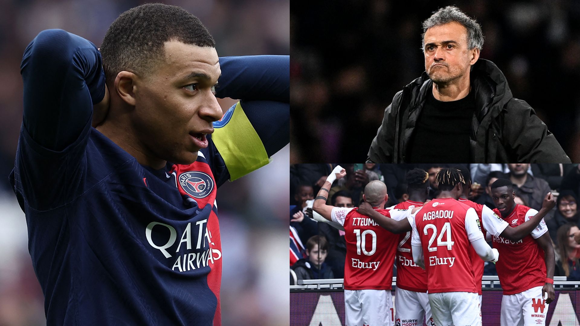 Kylian Mbappe Luis Enrique PSG Reims
